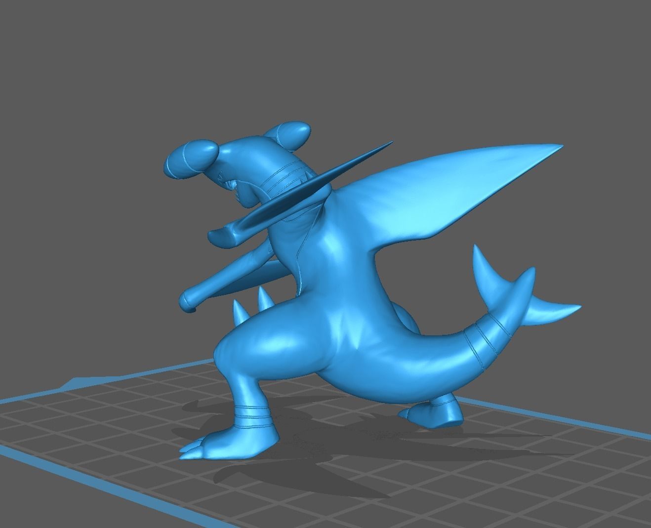Garchomp pokemon 3D print model 3D print model_12