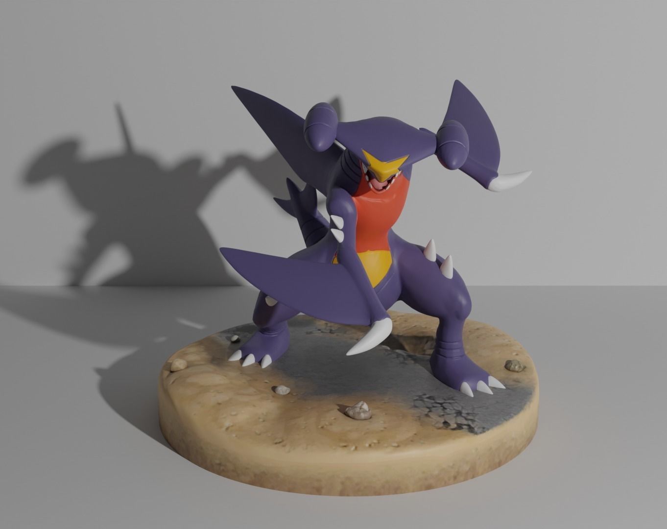 Garchomp pokemon 3D print model 3D print model_1