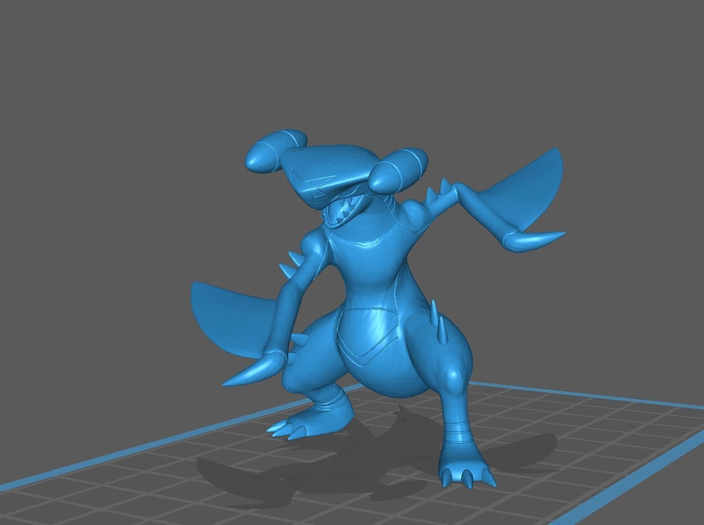 Garchomp pokemon 3D print model 3D print model_11