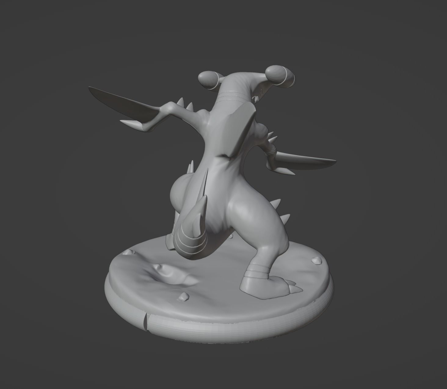 Garchomp pokemon 3D print model 3D print model_8