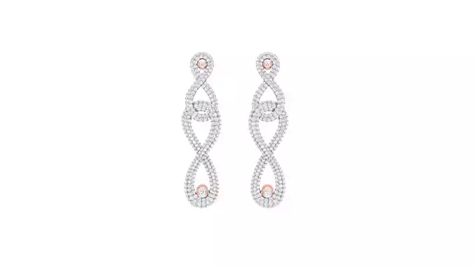 Women Earrings STL OBJ FBX Renders Details