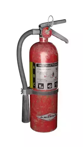 FireExtinguisher LowPoly GameReady fire extinguisher