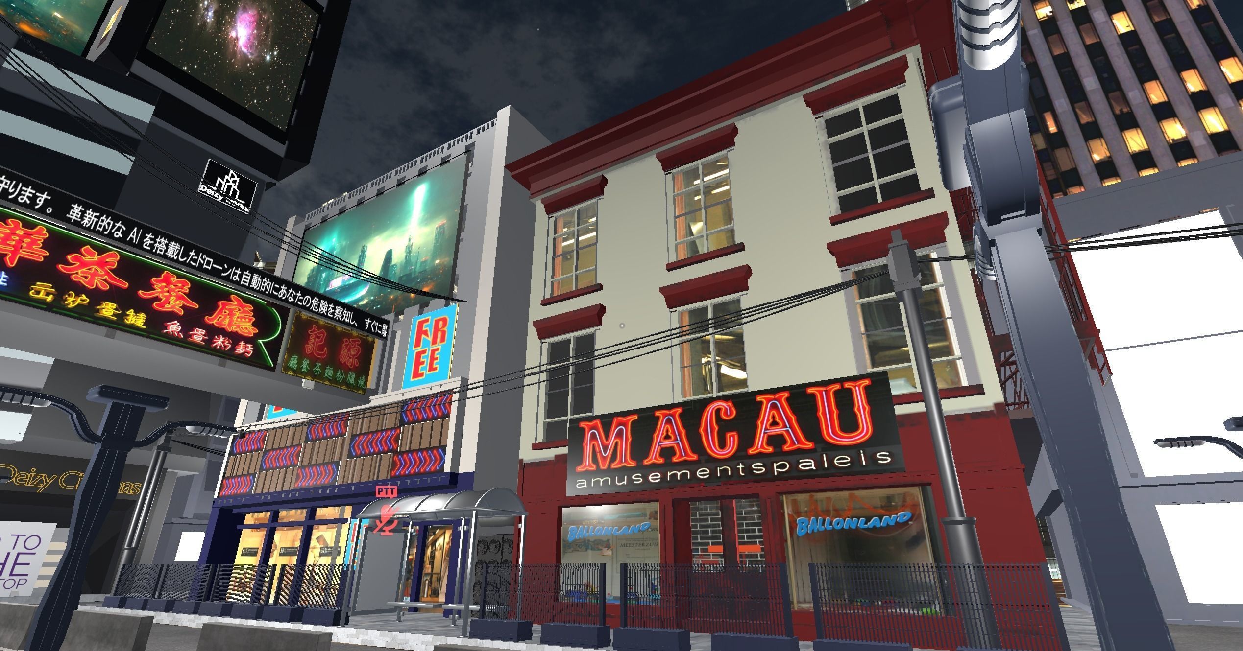 World for VRC City 3D model_10