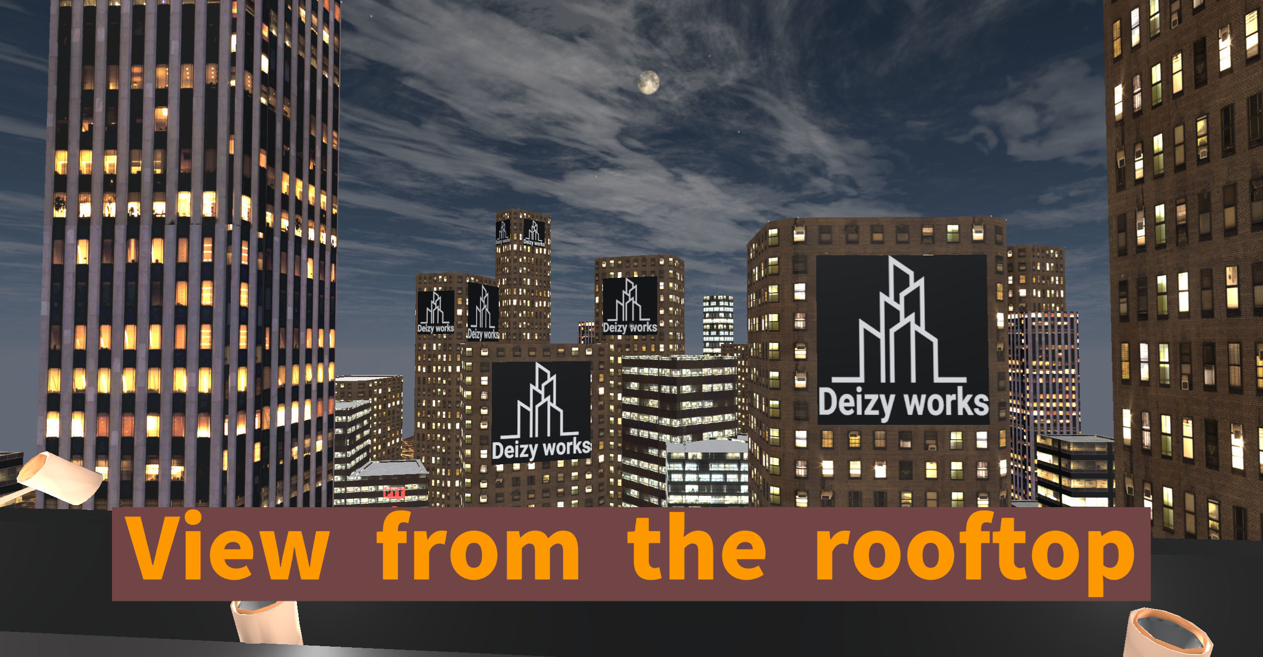 World for VRC City 3D model_7