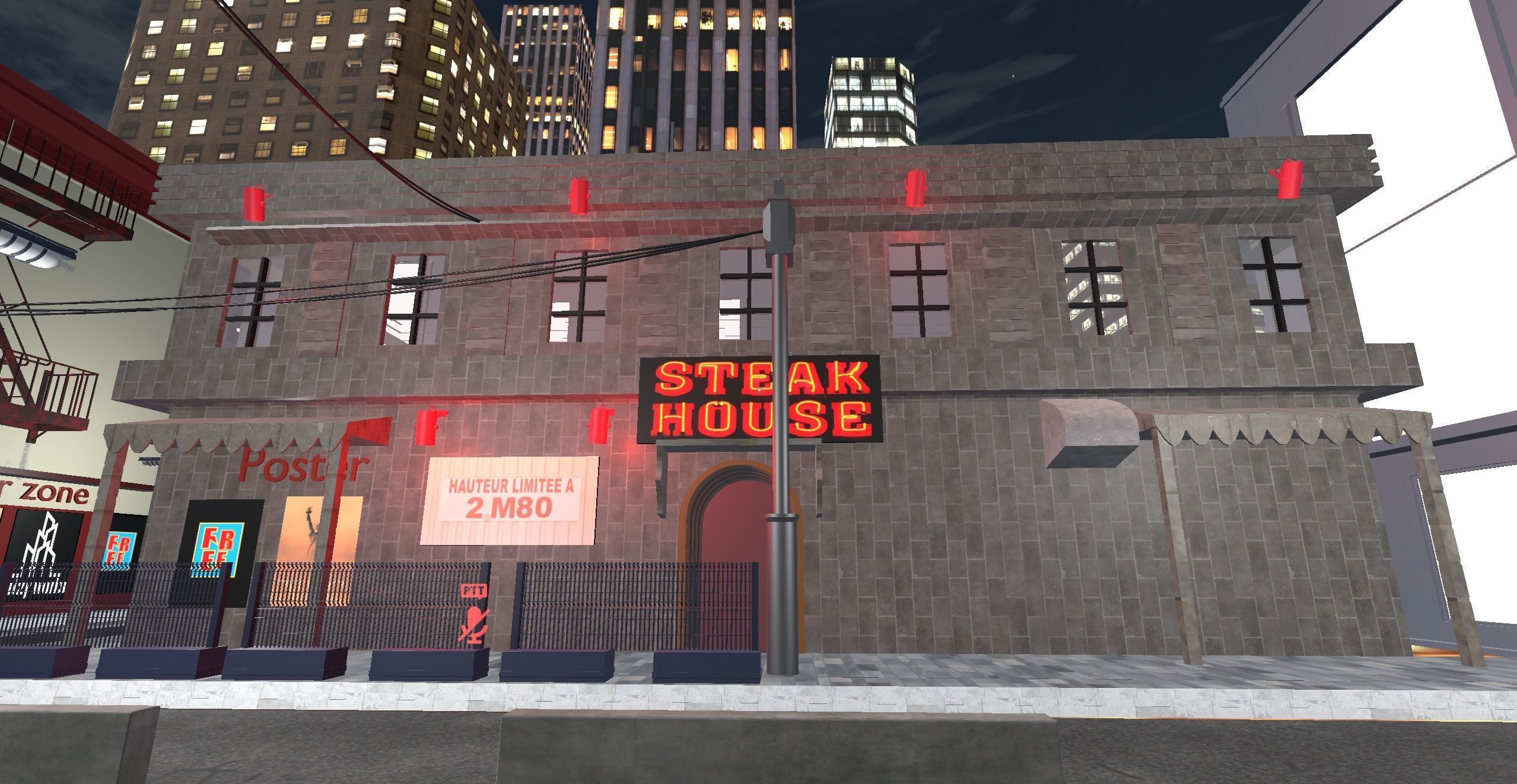 World for VRC City 3D model_13