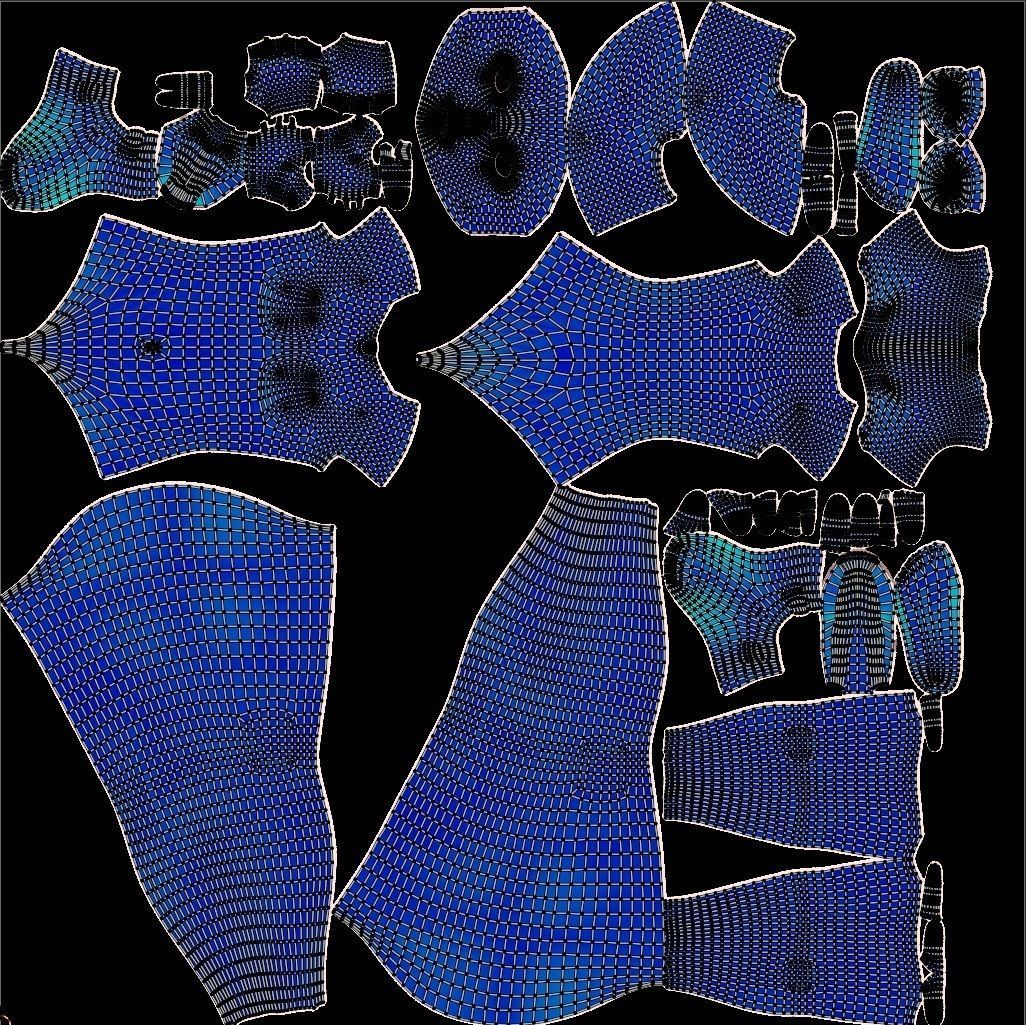 Wednesday Addams LowPoly Pack of Two Rigged 3D Models Low-poly 3D model_34