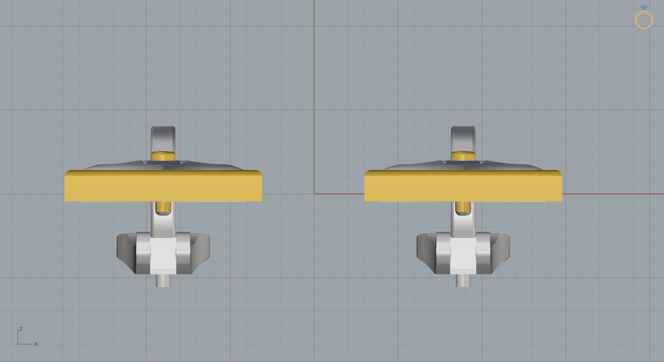 Louis Vuitton Earrings 3D print model_8