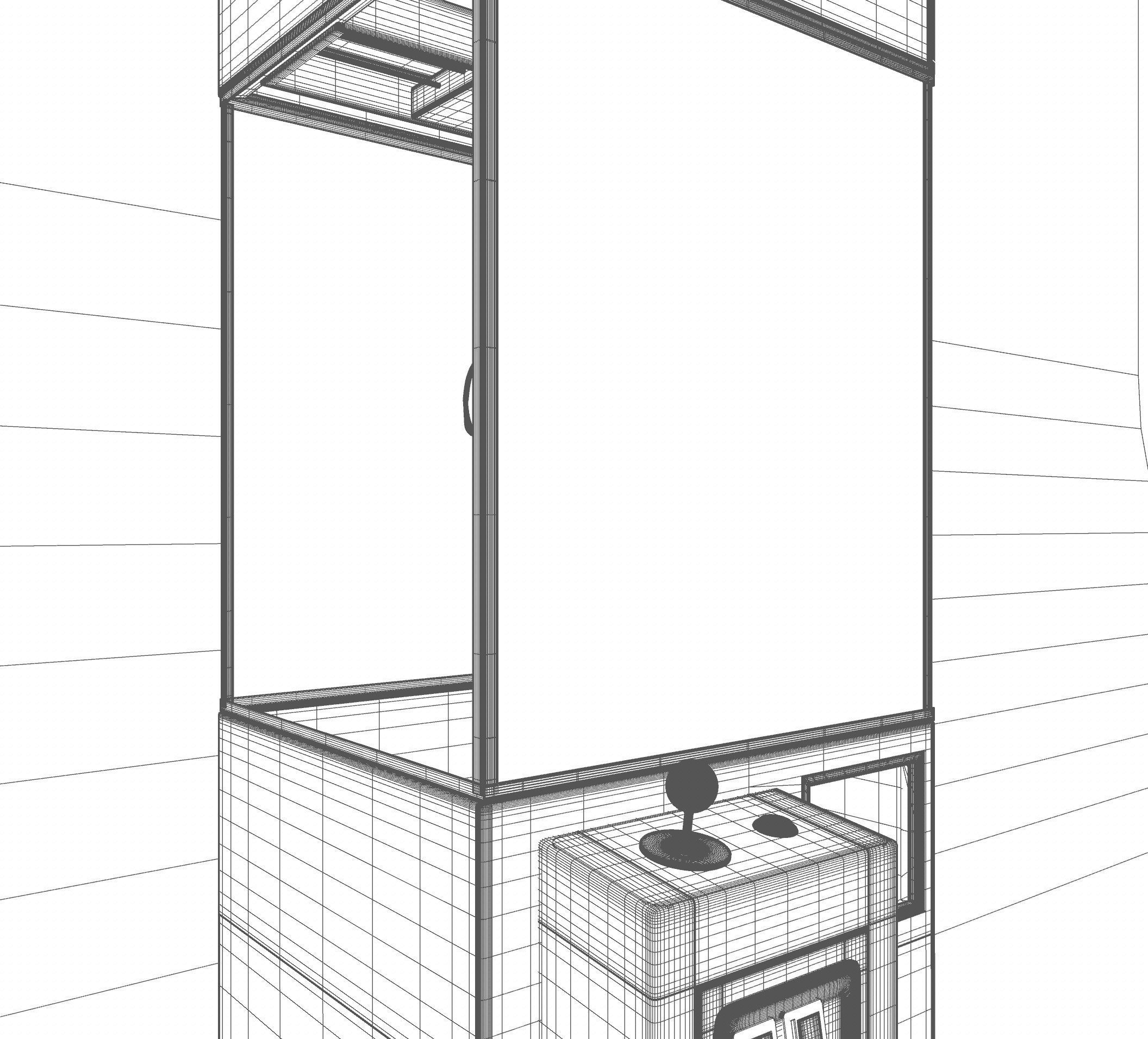 Arcade Claw Grabber Machine 3D model_20