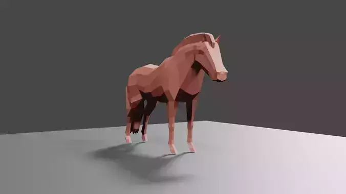 LowPoly Horse pony