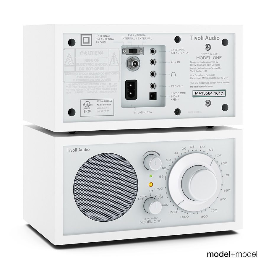 Tivoli audio Model One radio 3D model_5