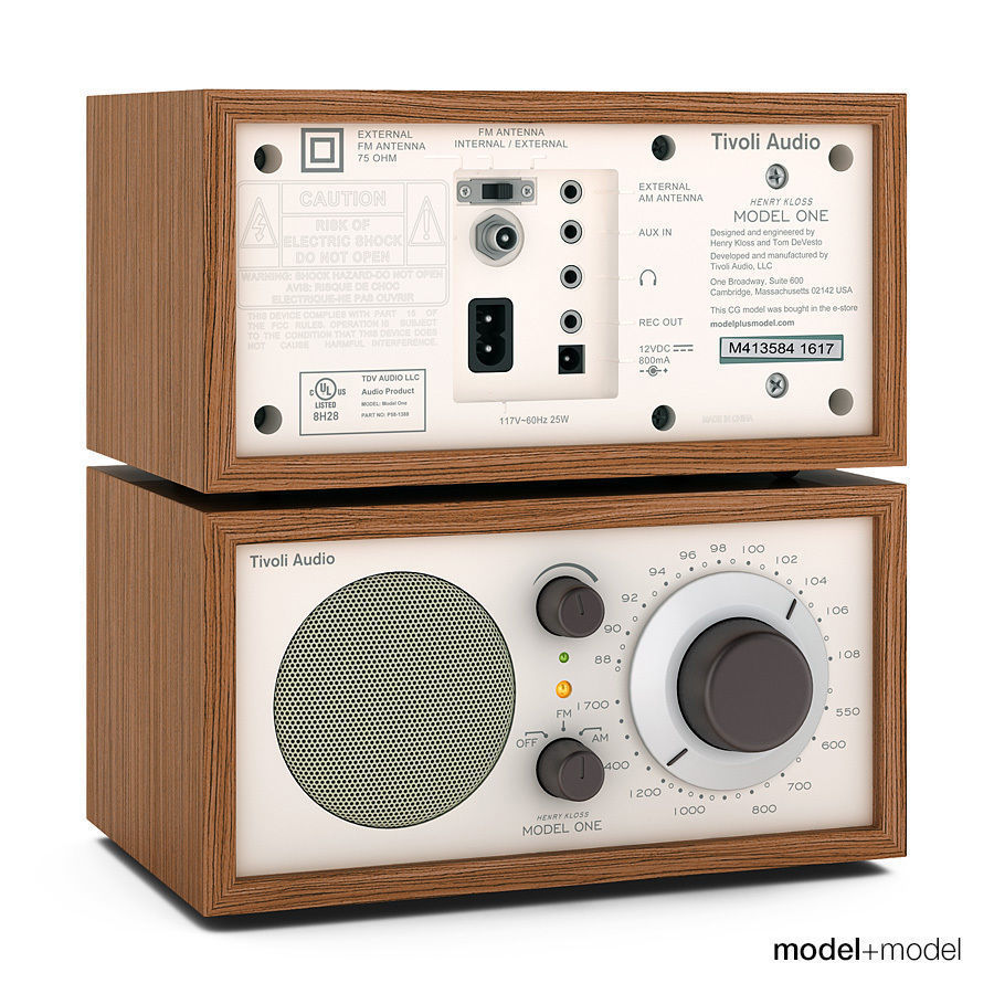 Tivoli audio Model One radio 3D model_1