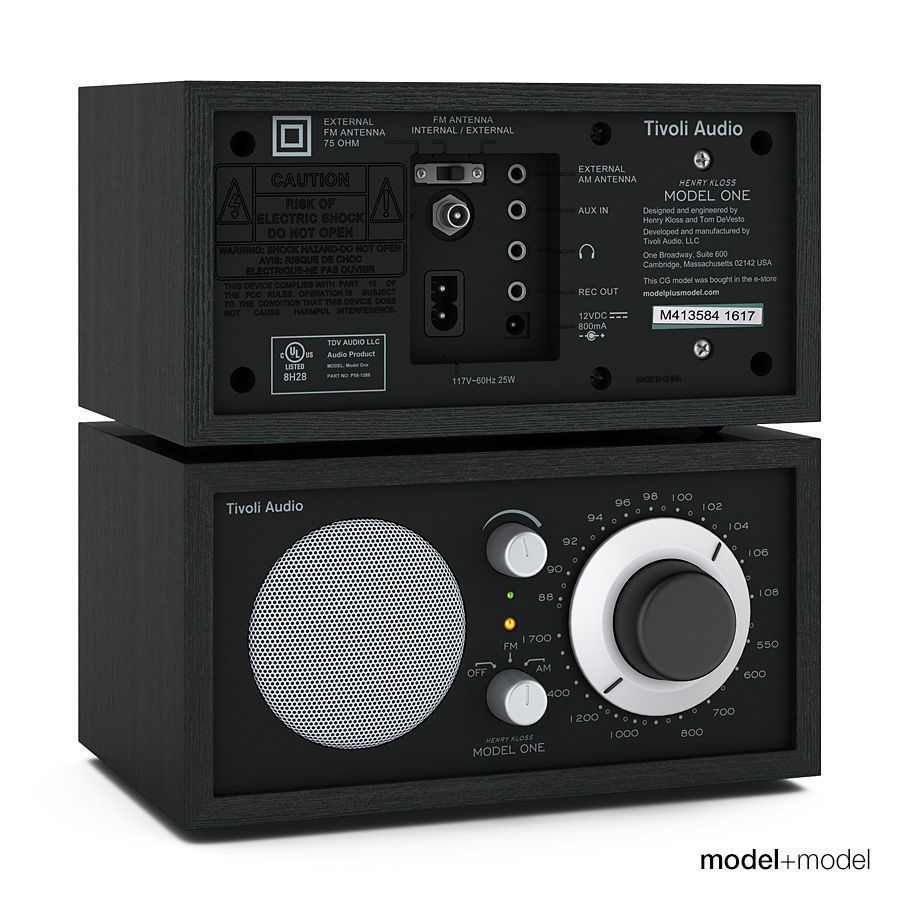 Tivoli audio Model One radio 3D model_6