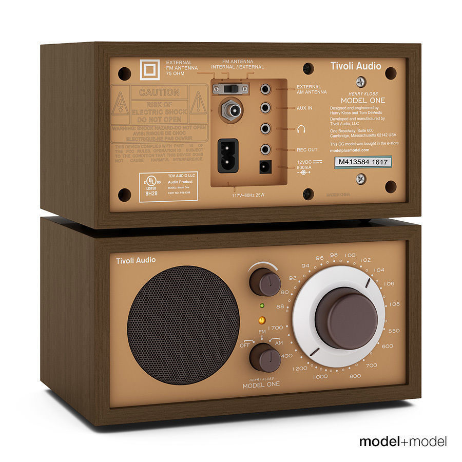 Tivoli audio Model One radio 3D model_4
