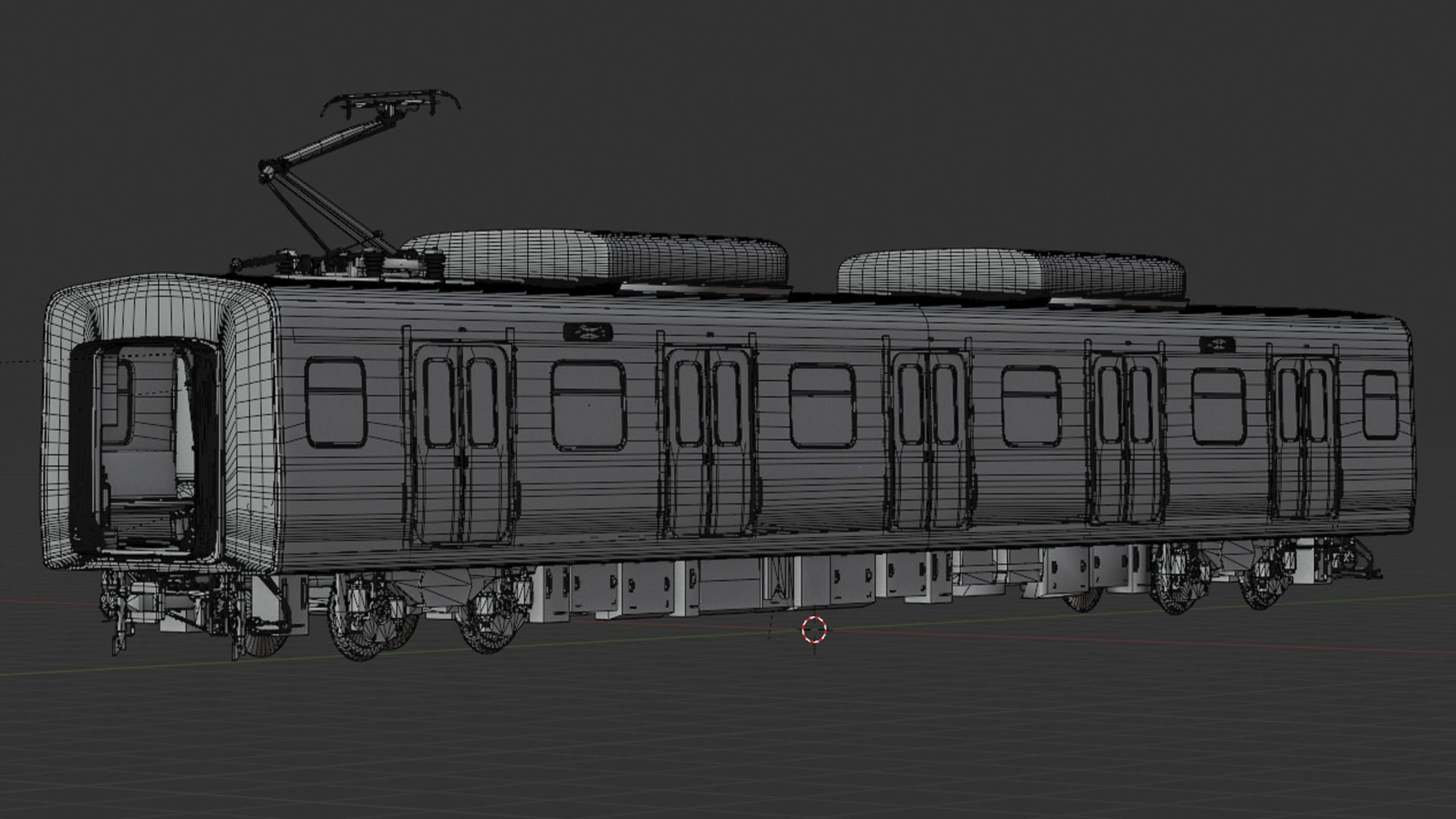 Hyundai Rotem Train Car Interior Exterior Full Train LRT 2 3D model_9