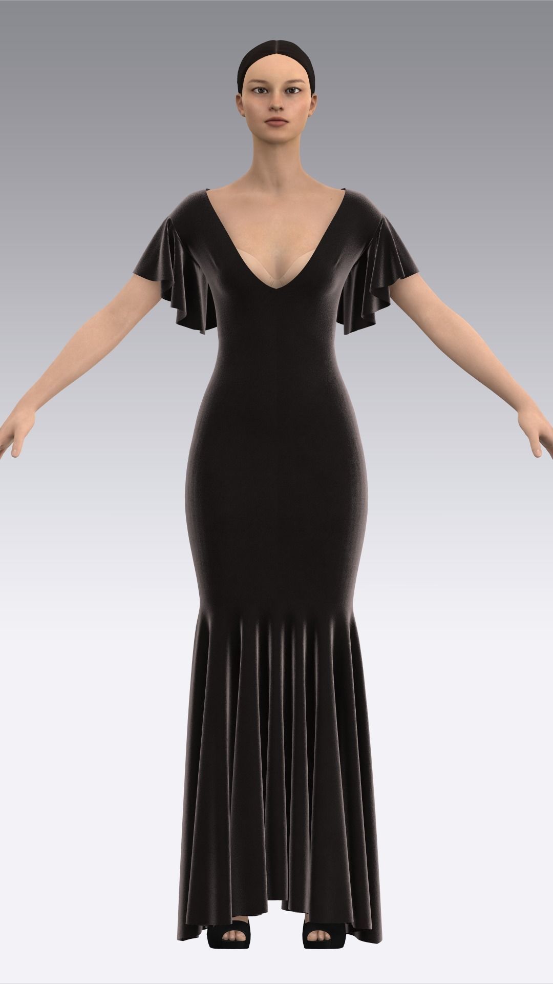 Dress Outfits MD CLO 3D ZPRJ ZPAC project files 3D model_26