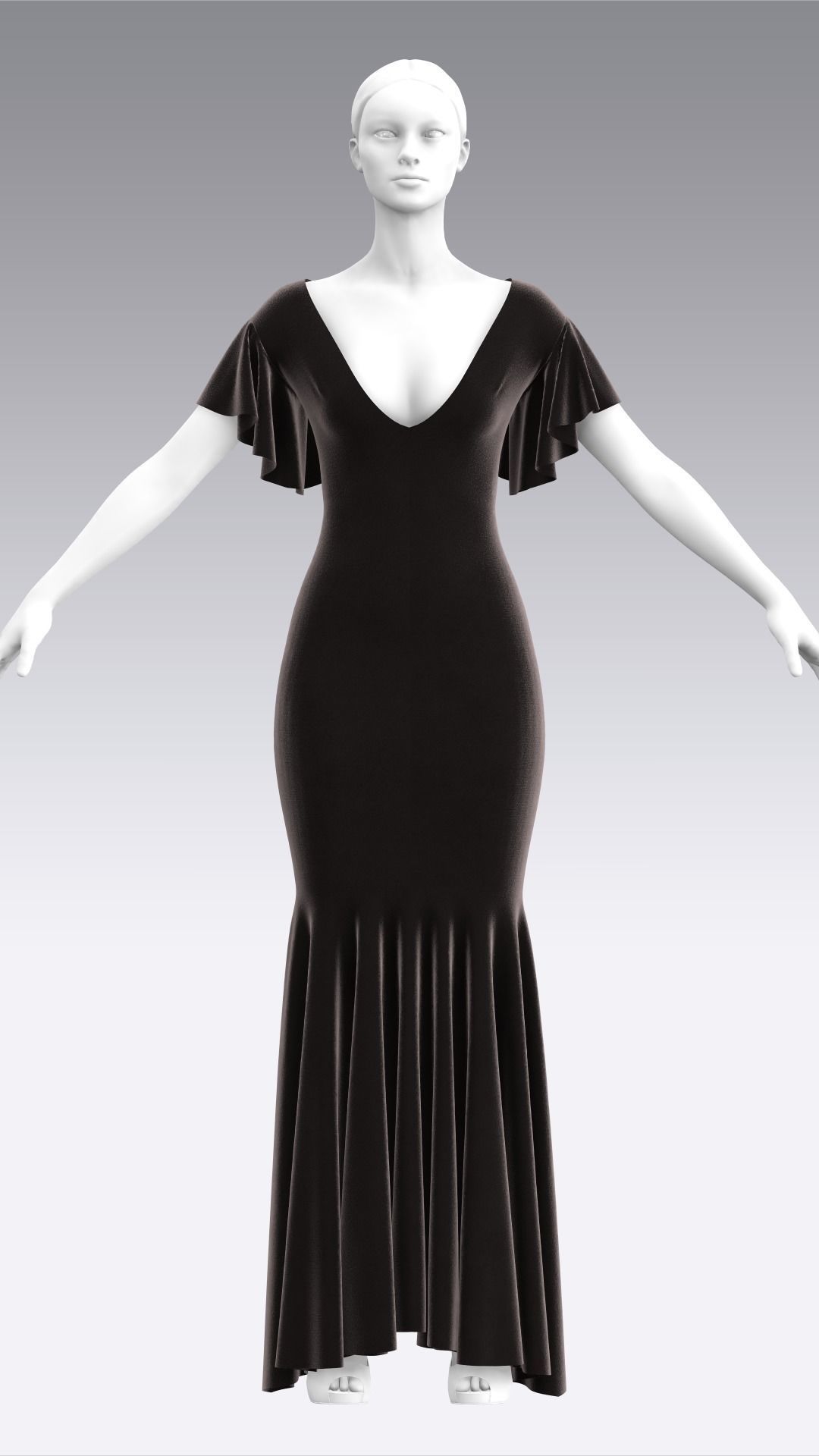 Dress Outfits MD CLO 3D ZPRJ ZPAC project files 3D model_30