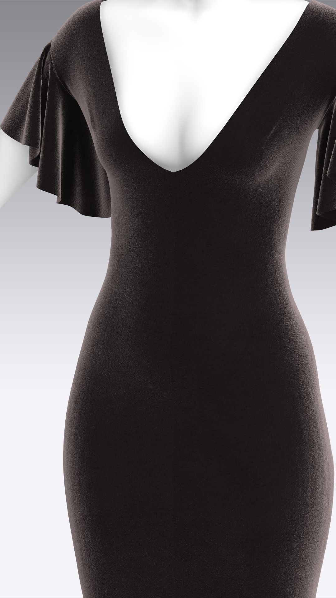 Dress Outfits MD CLO 3D ZPRJ ZPAC project files 3D model_44