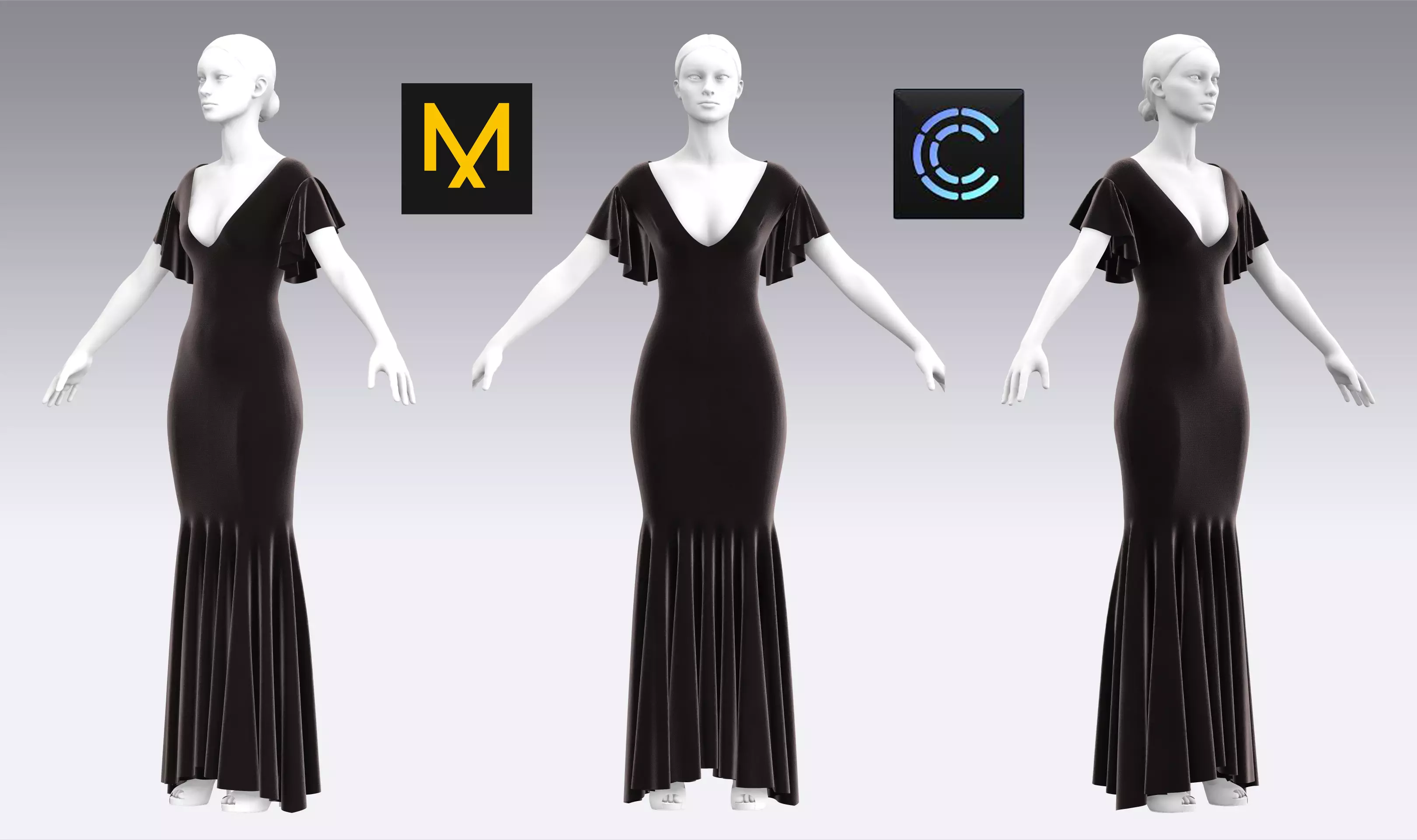 Dress Outfits MD CLO 3D ZPRJ ZPAC project files 3D model_0