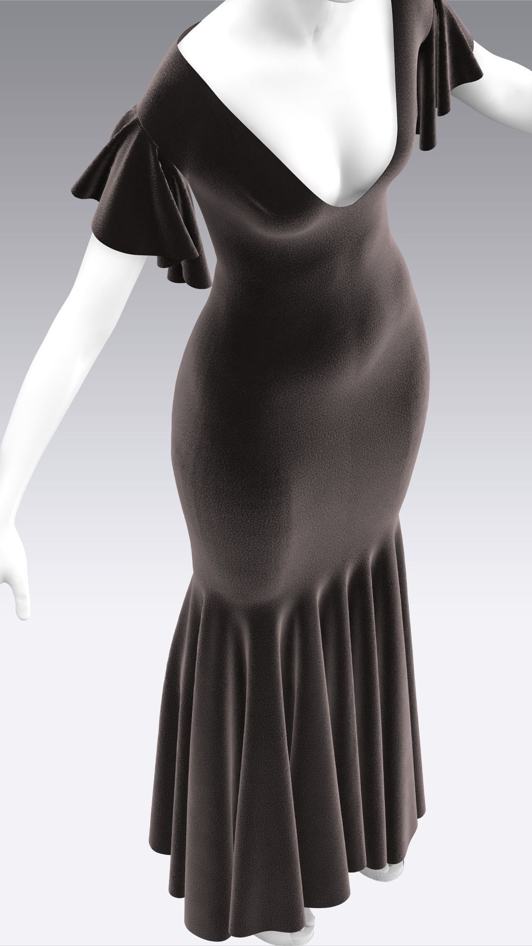 Dress Outfits MD CLO 3D ZPRJ ZPAC project files 3D model_17