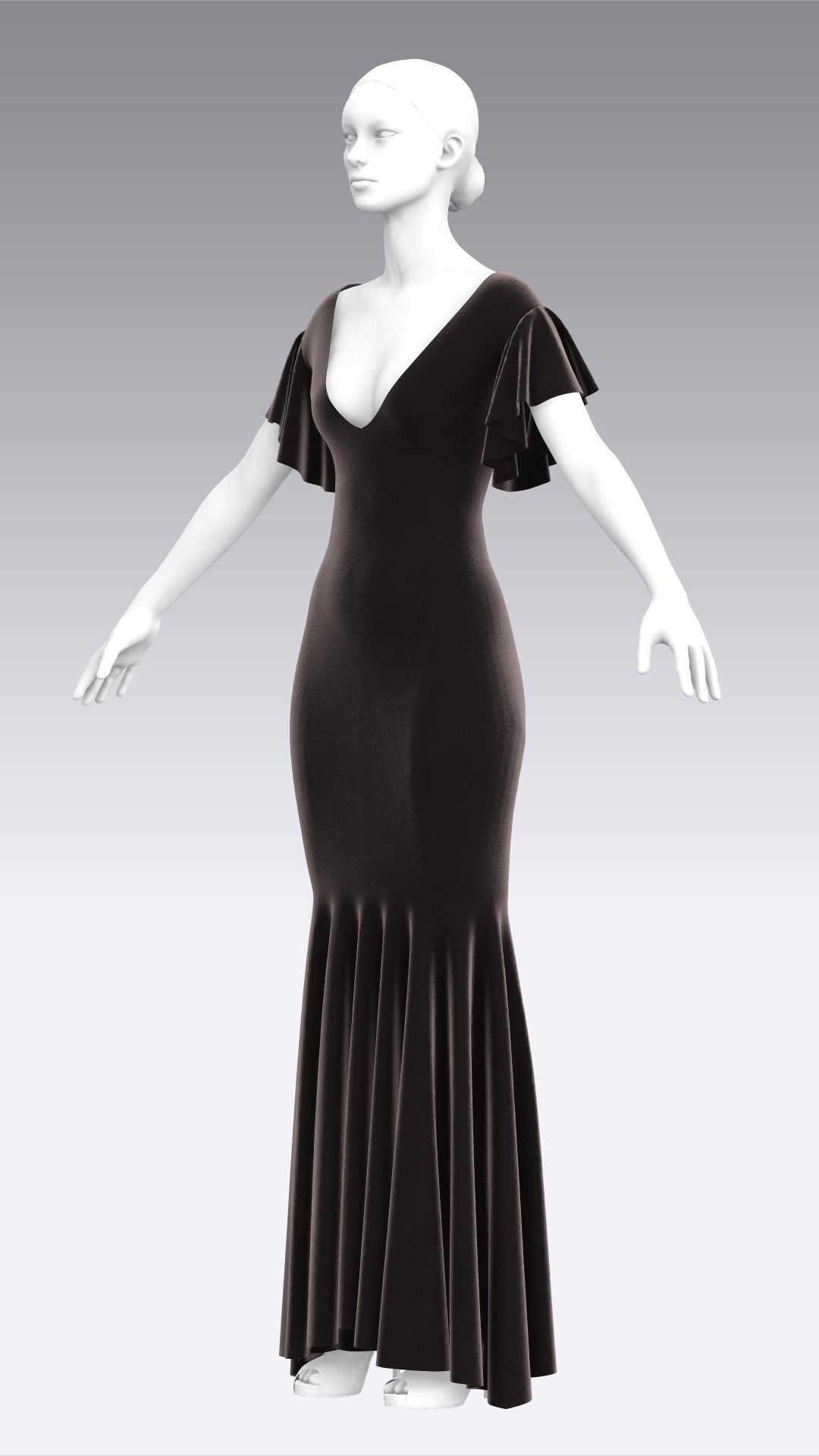 Dress Outfits MD CLO 3D ZPRJ ZPAC project files 3D model_32