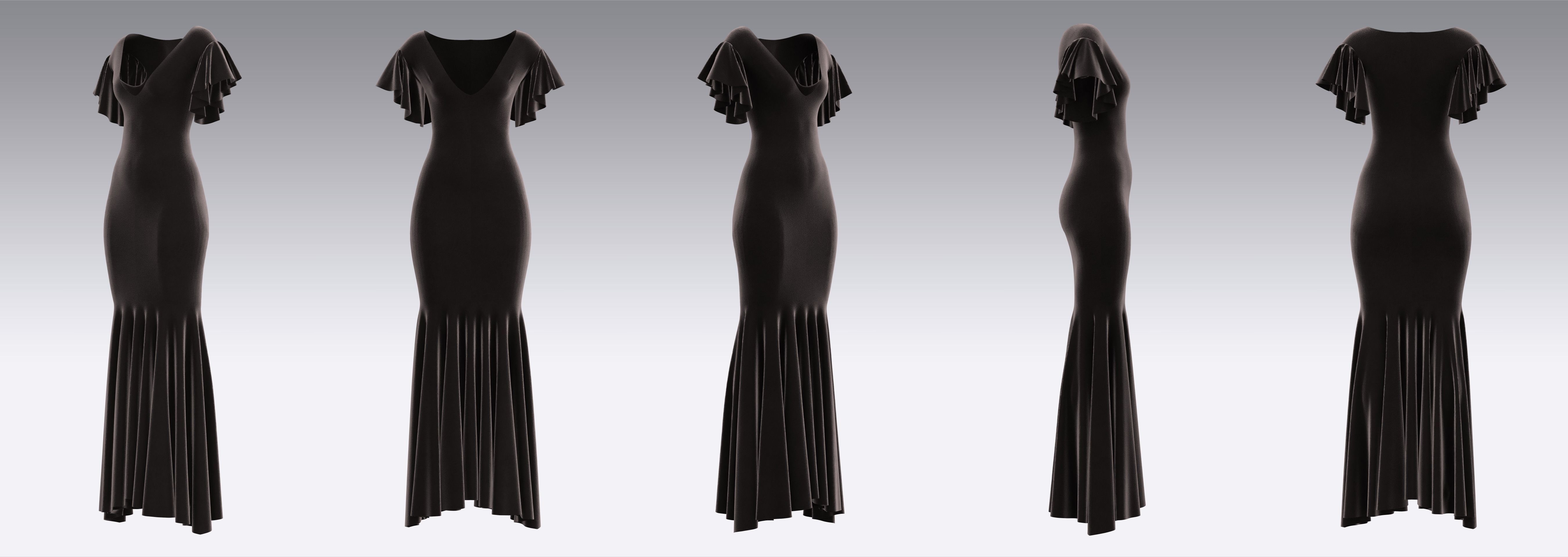 Dress Outfits MD CLO 3D ZPRJ ZPAC project files 3D model_5