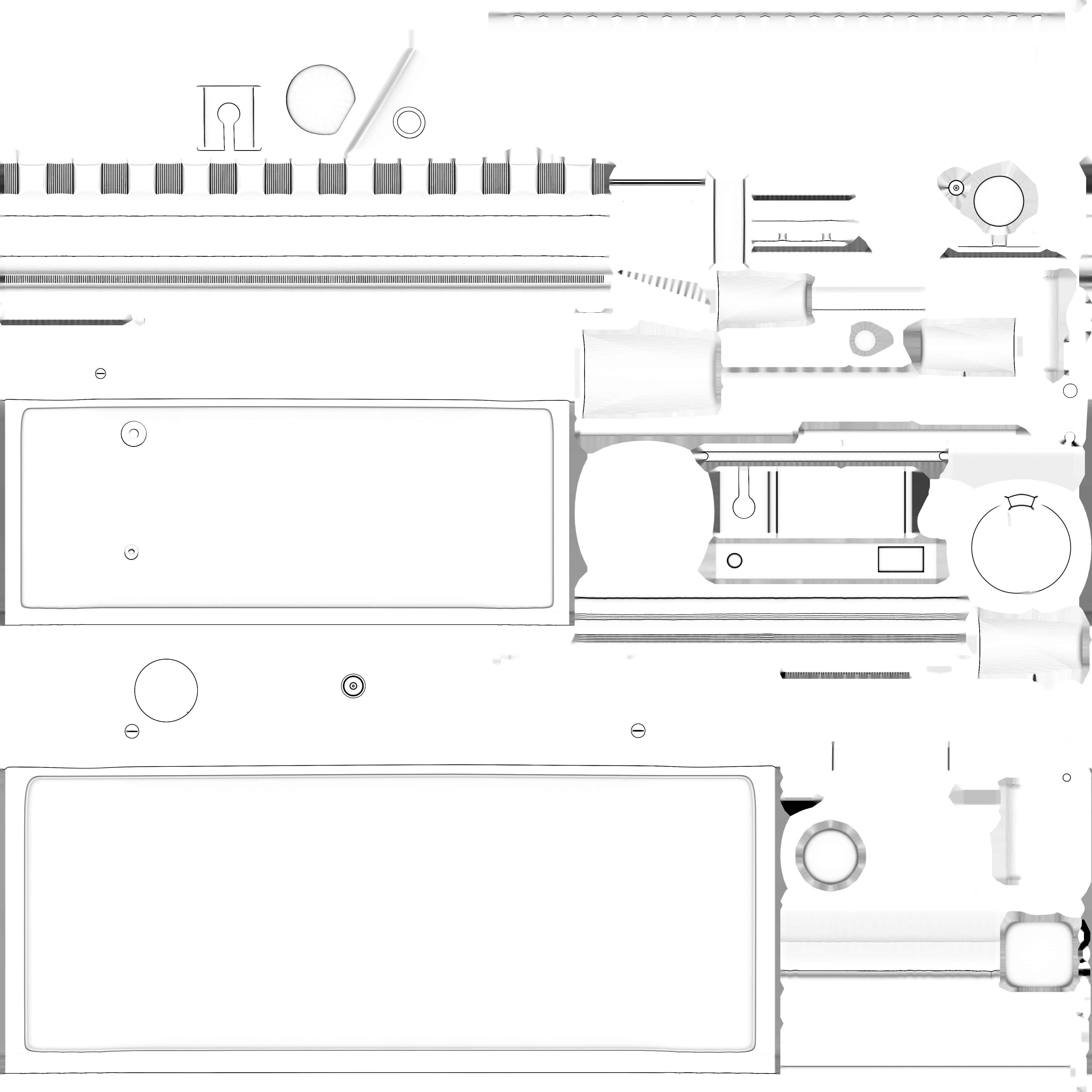 camera Fed 5b Low-poly 3D model_11