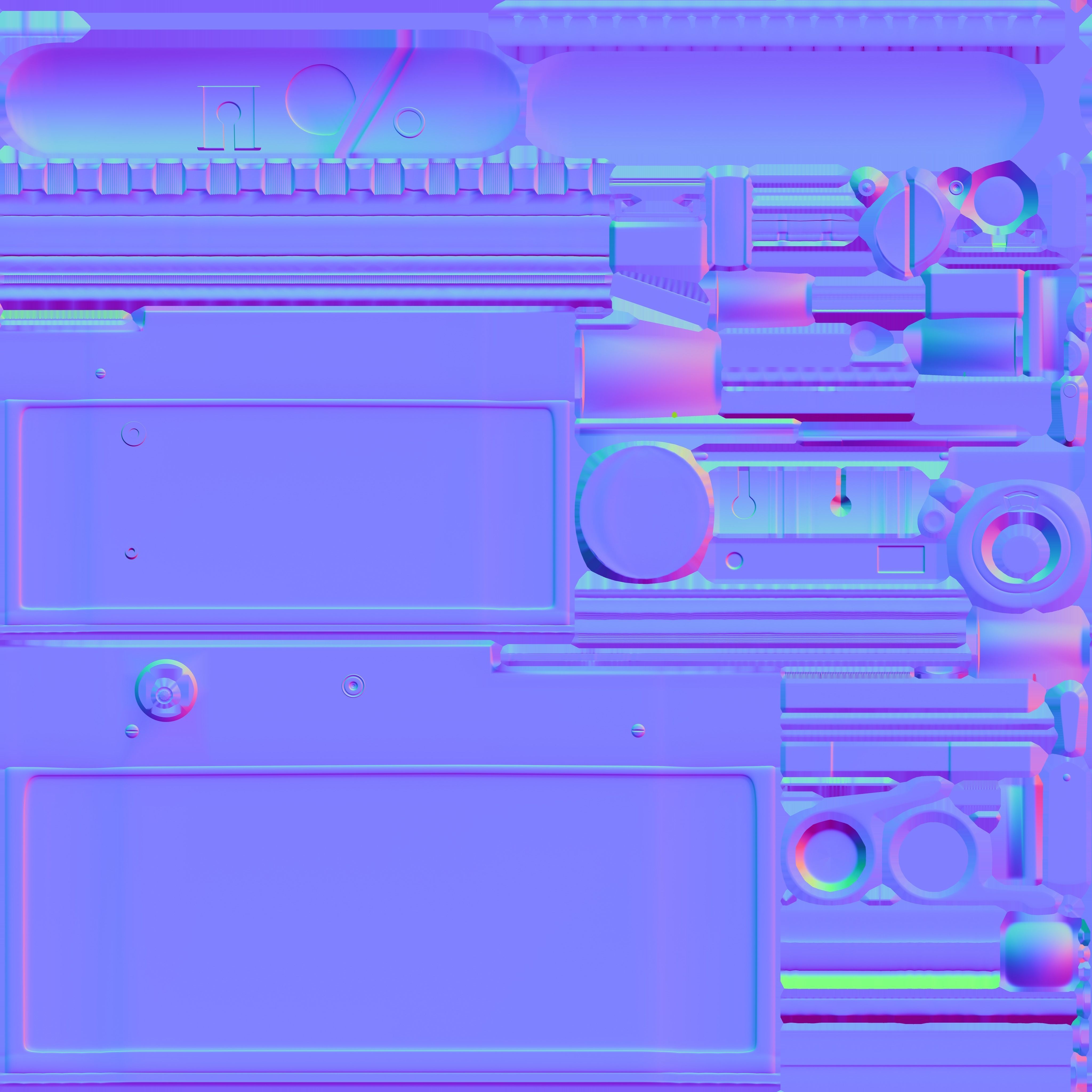 camera Fed 5b Low-poly 3D model_14