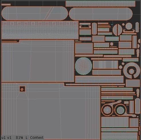 camera Fed 5b Low-poly 3D model_7