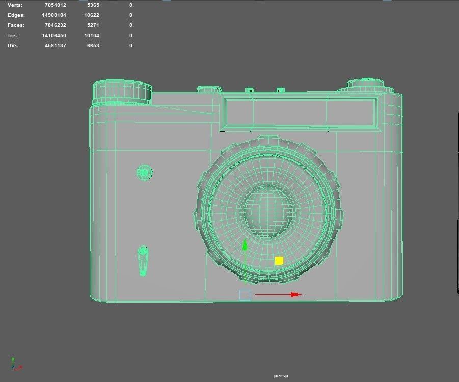 camera Fed 5b Low-poly 3D model_8