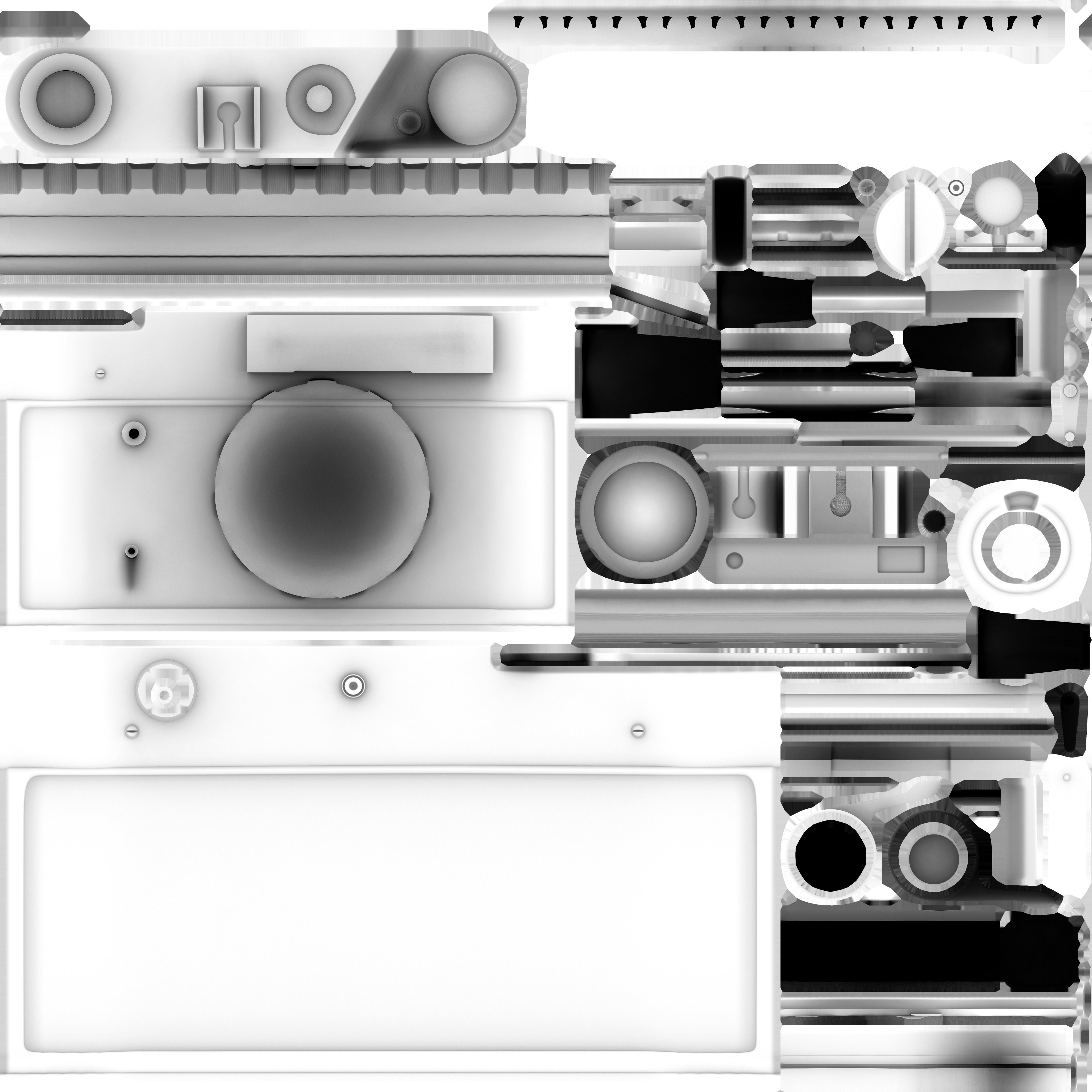 camera Fed 5b Low-poly 3D model_16