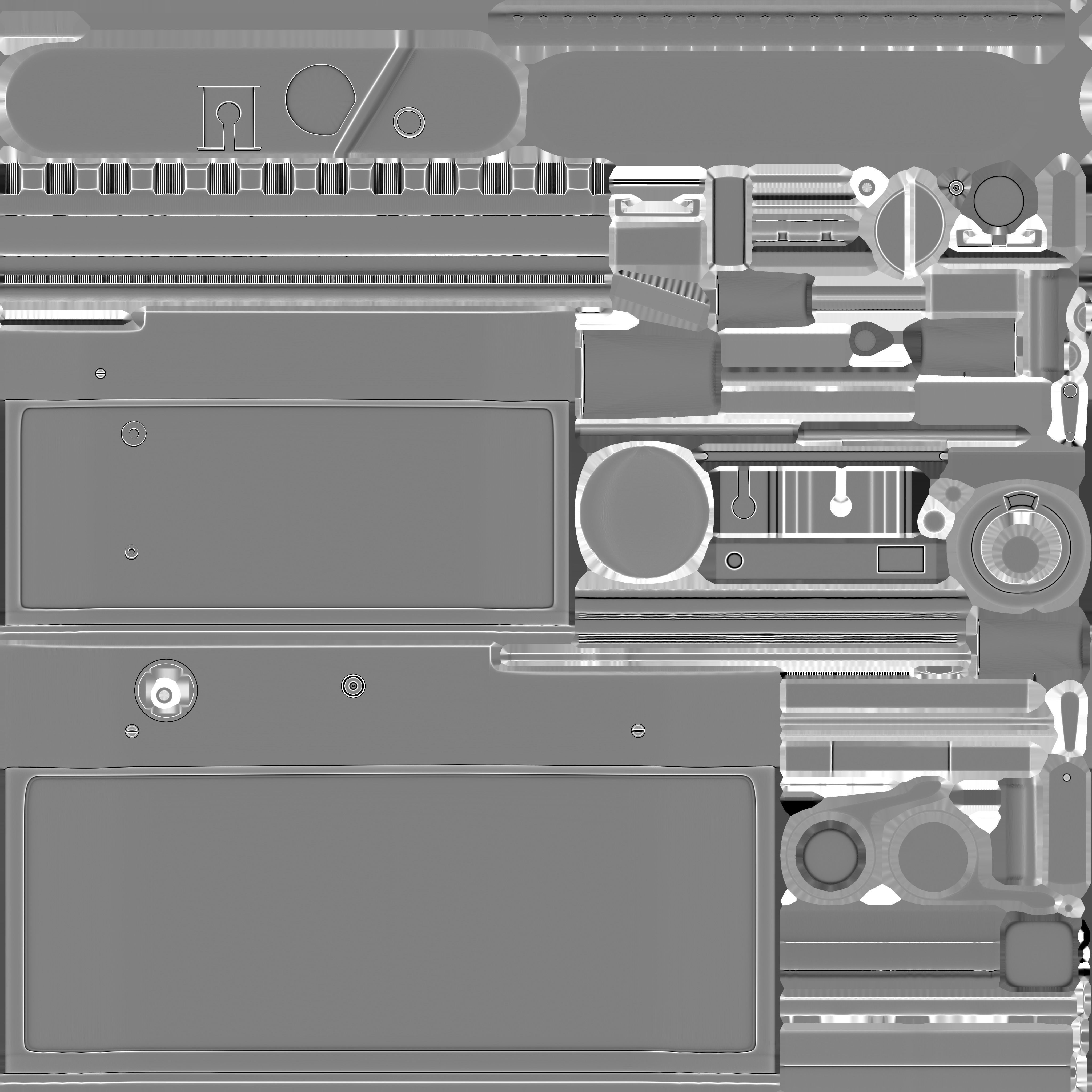 camera Fed 5b Low-poly 3D model_12