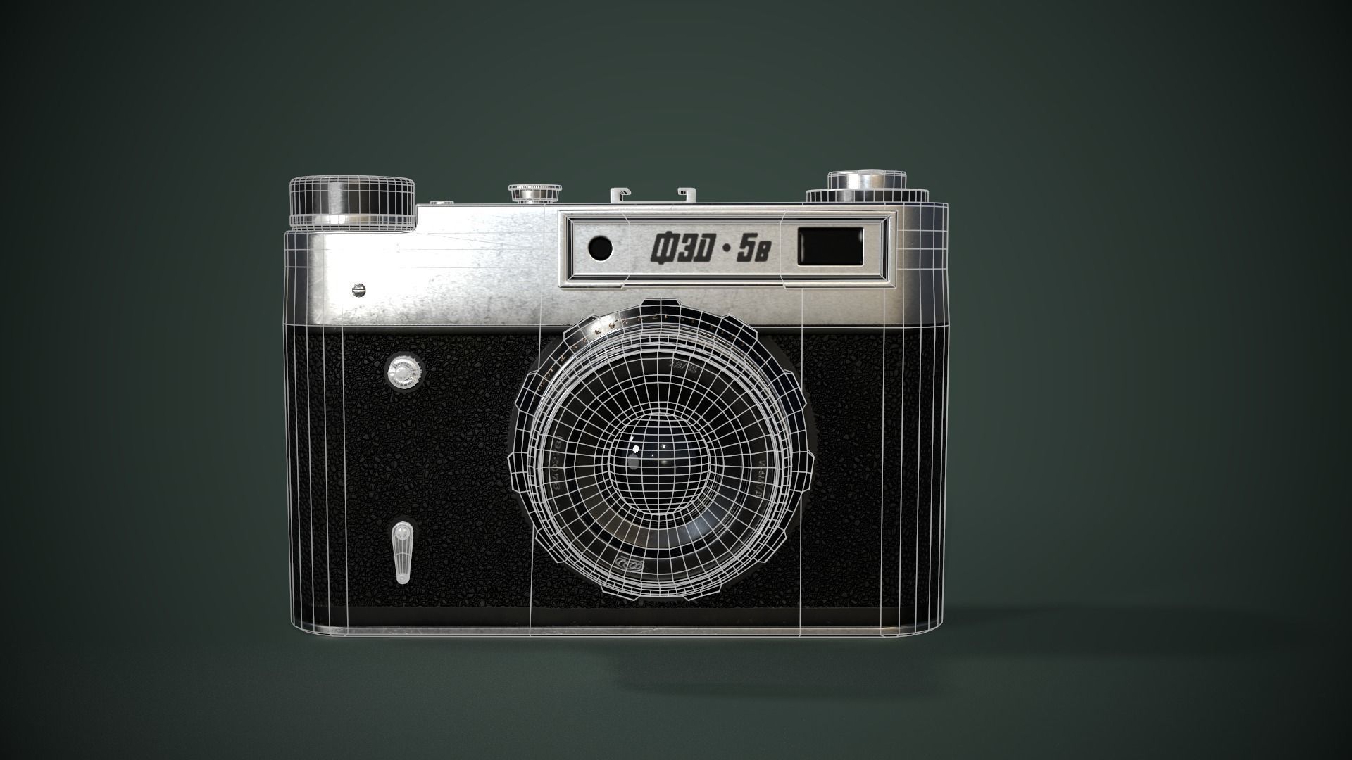 camera Fed 5b Low-poly 3D model_6
