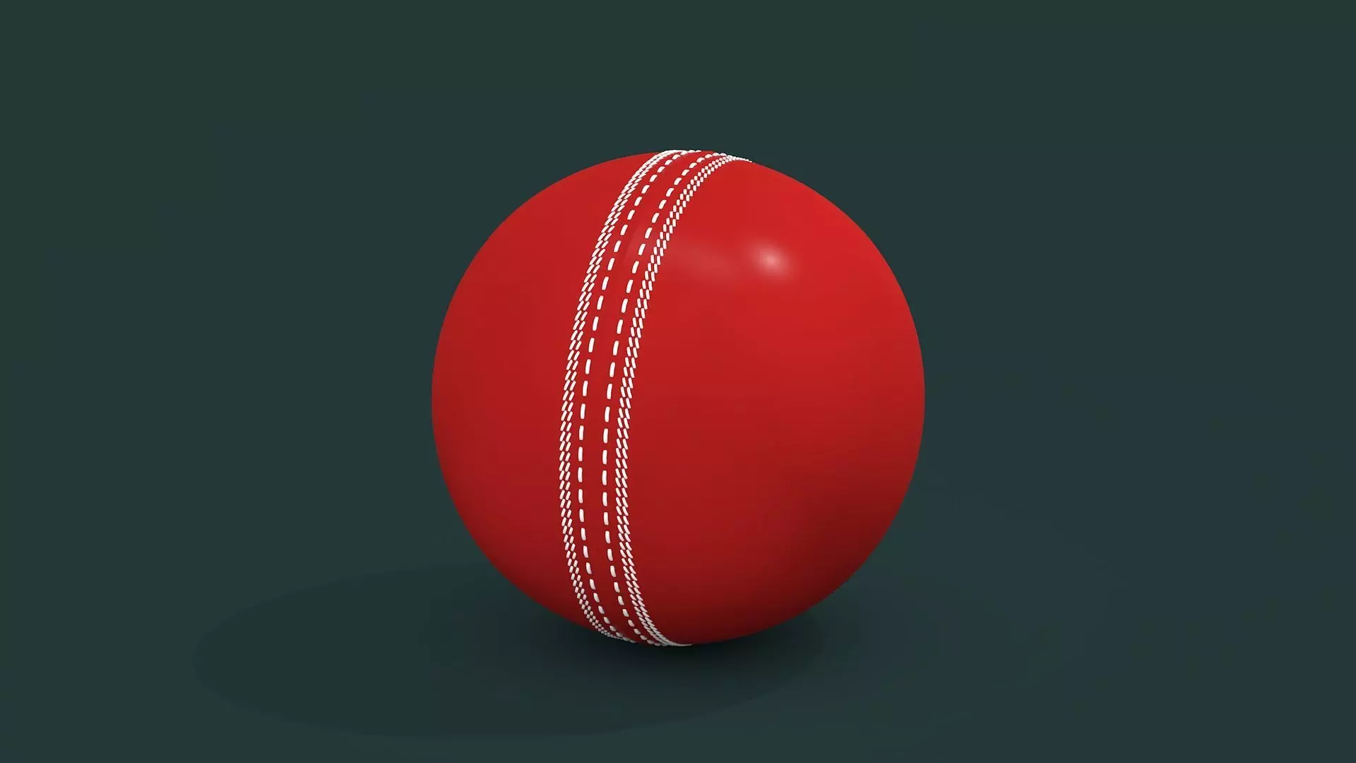 Cricket Ball Low-poly 3D model