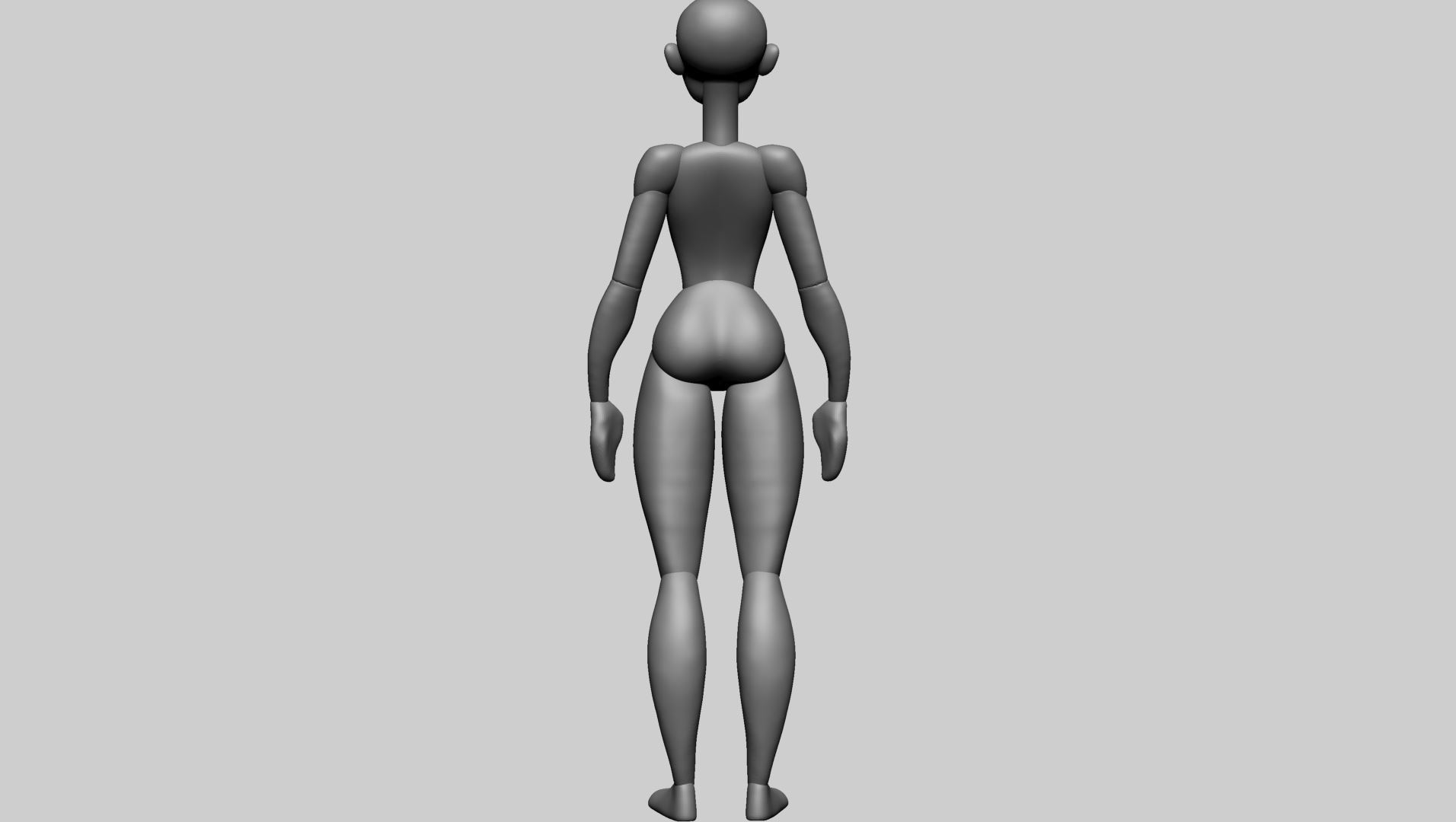 Base Cartoon Model 3D model_4