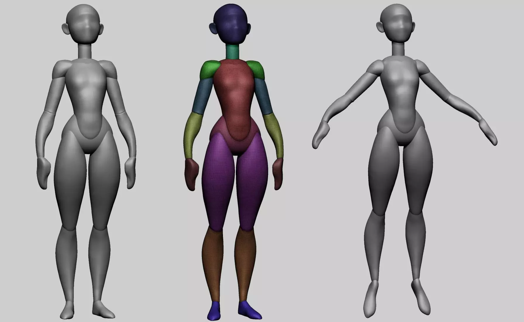 Base Cartoon Model 3D model_0