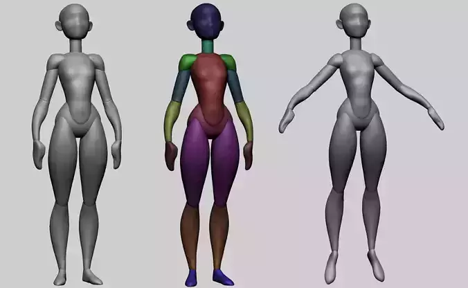 Base Cartoon Model 3D model