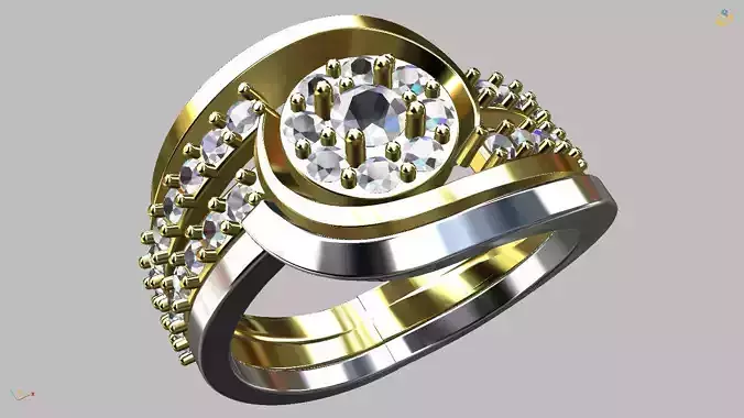 Snail Ring 3D print model
