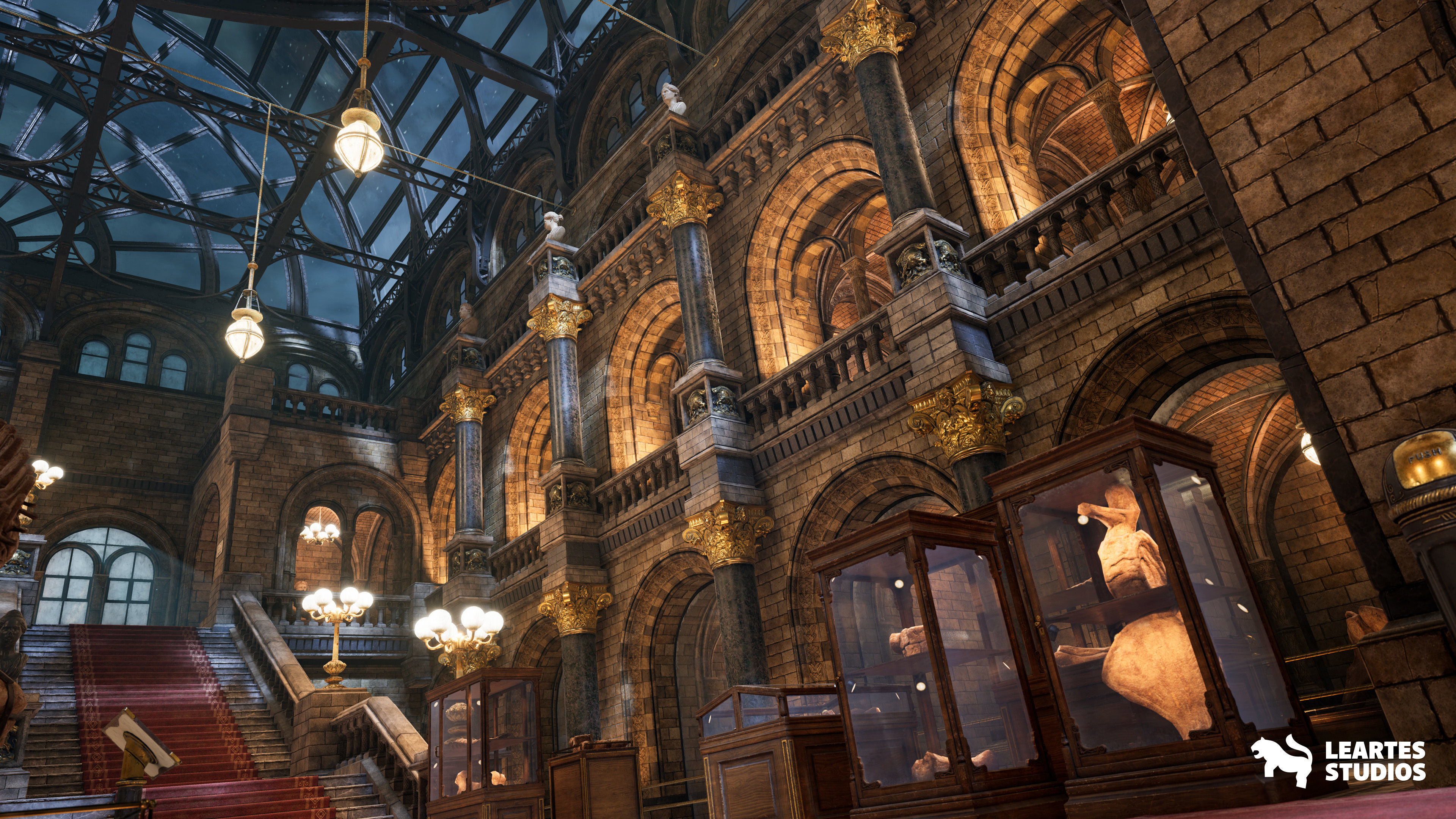 Historical Museum Low-poly 3D model_16