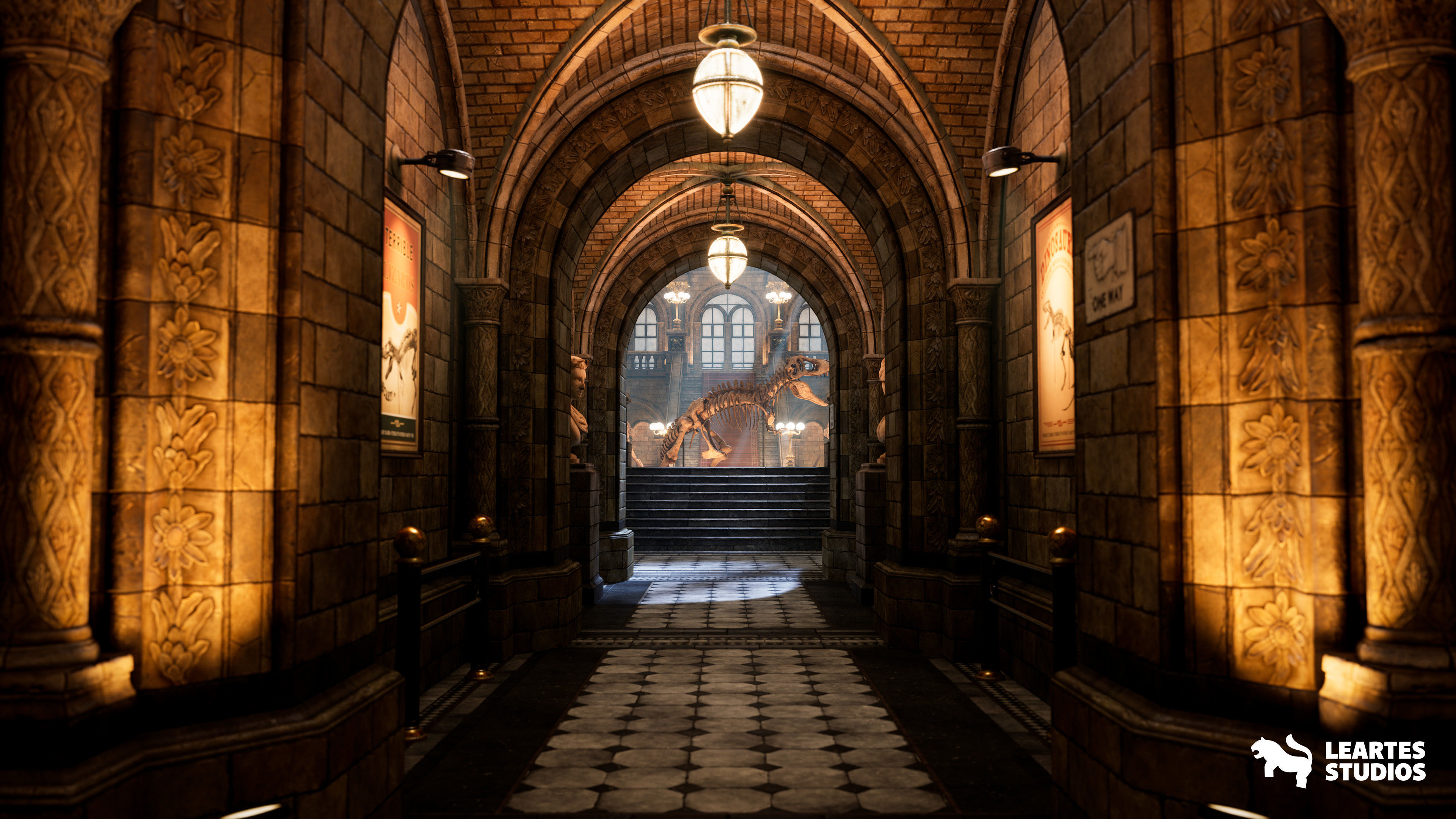 Historical Museum Low-poly 3D model_7