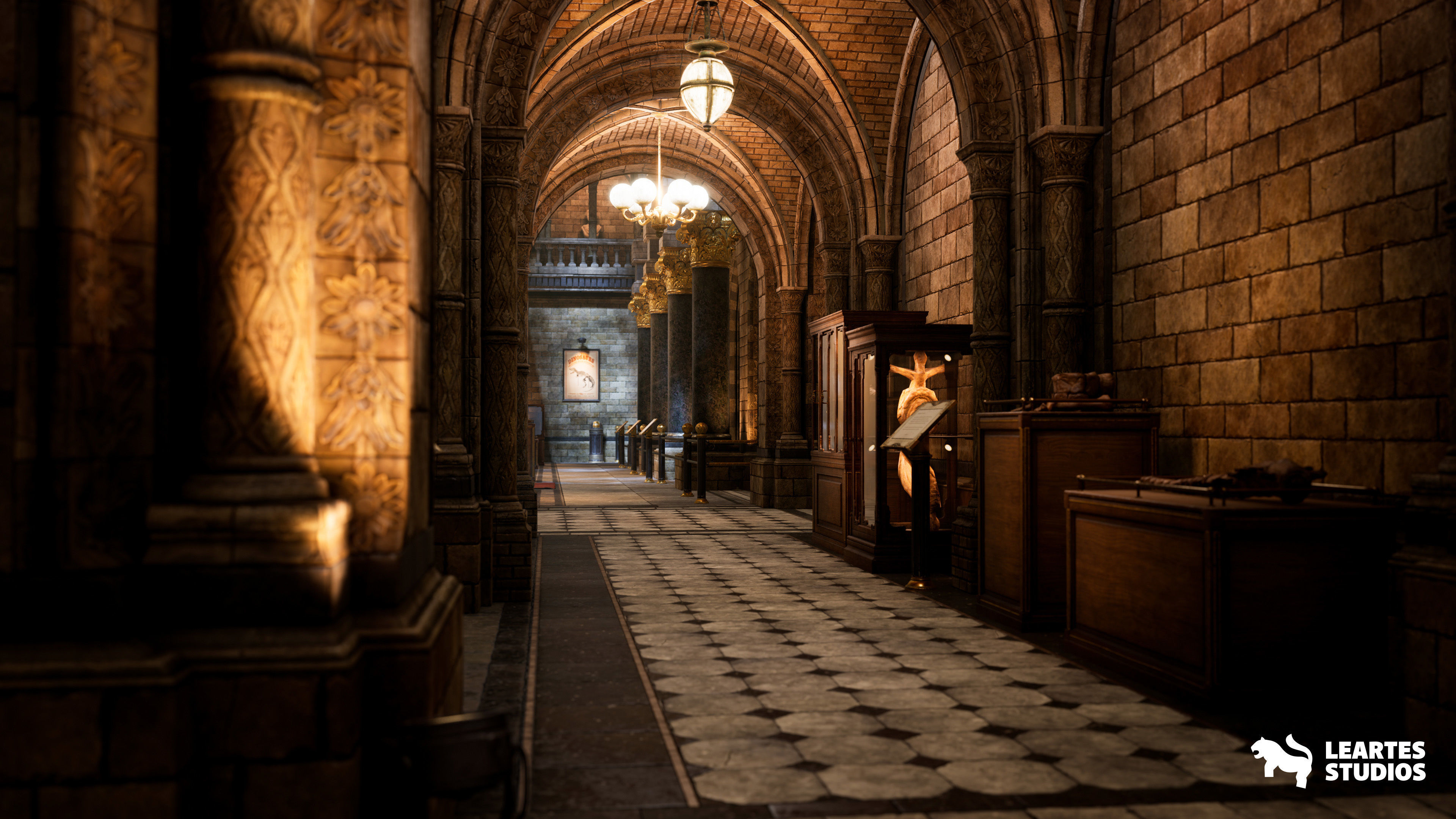Historical Museum Low-poly 3D model_4