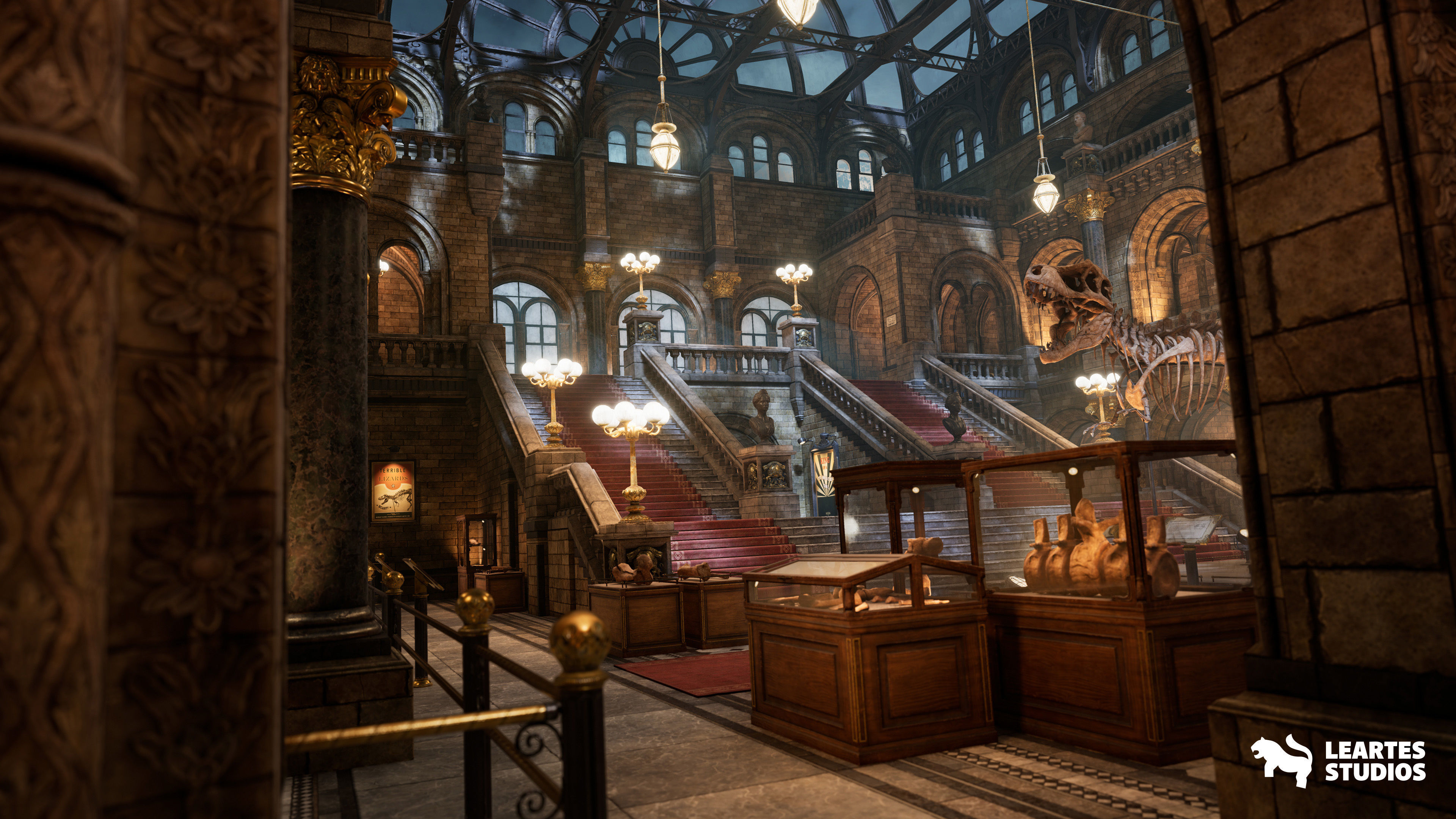 Historical Museum Low-poly 3D model_3