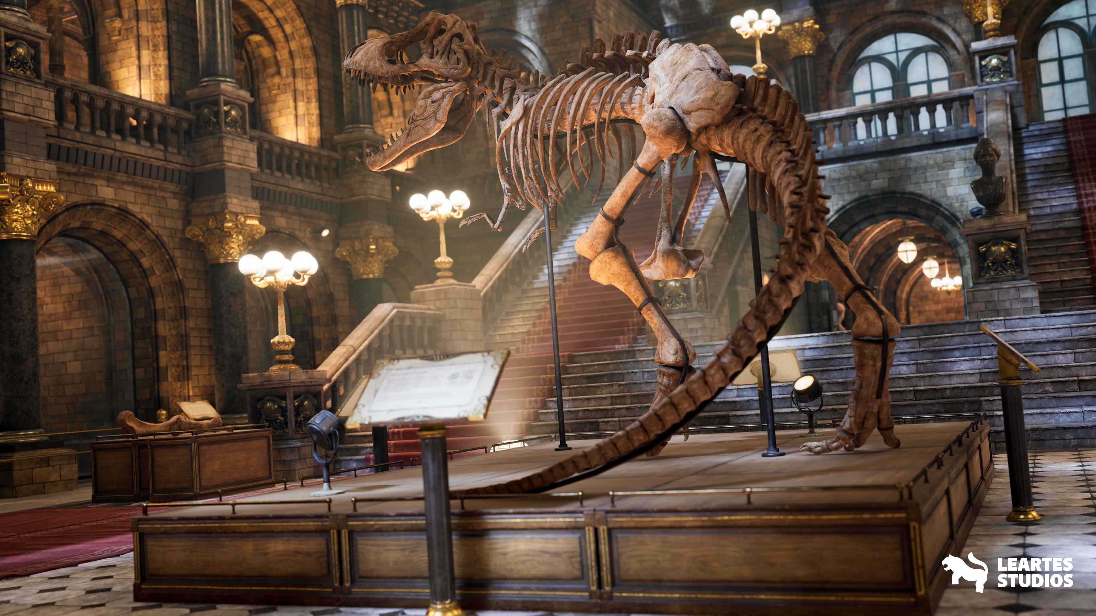Historical Museum Low-poly 3D model_10