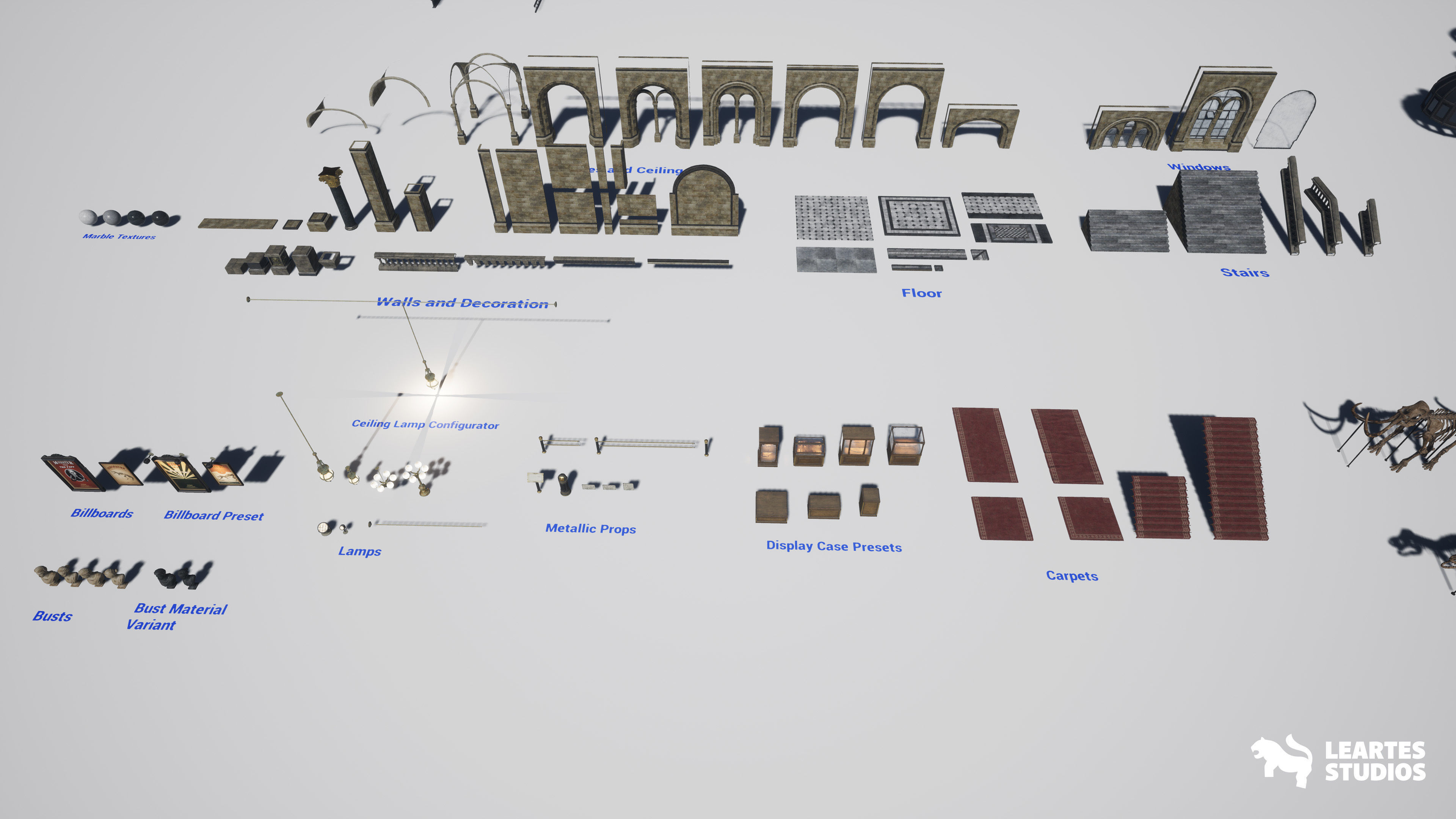 Historical Museum Low-poly 3D model_28