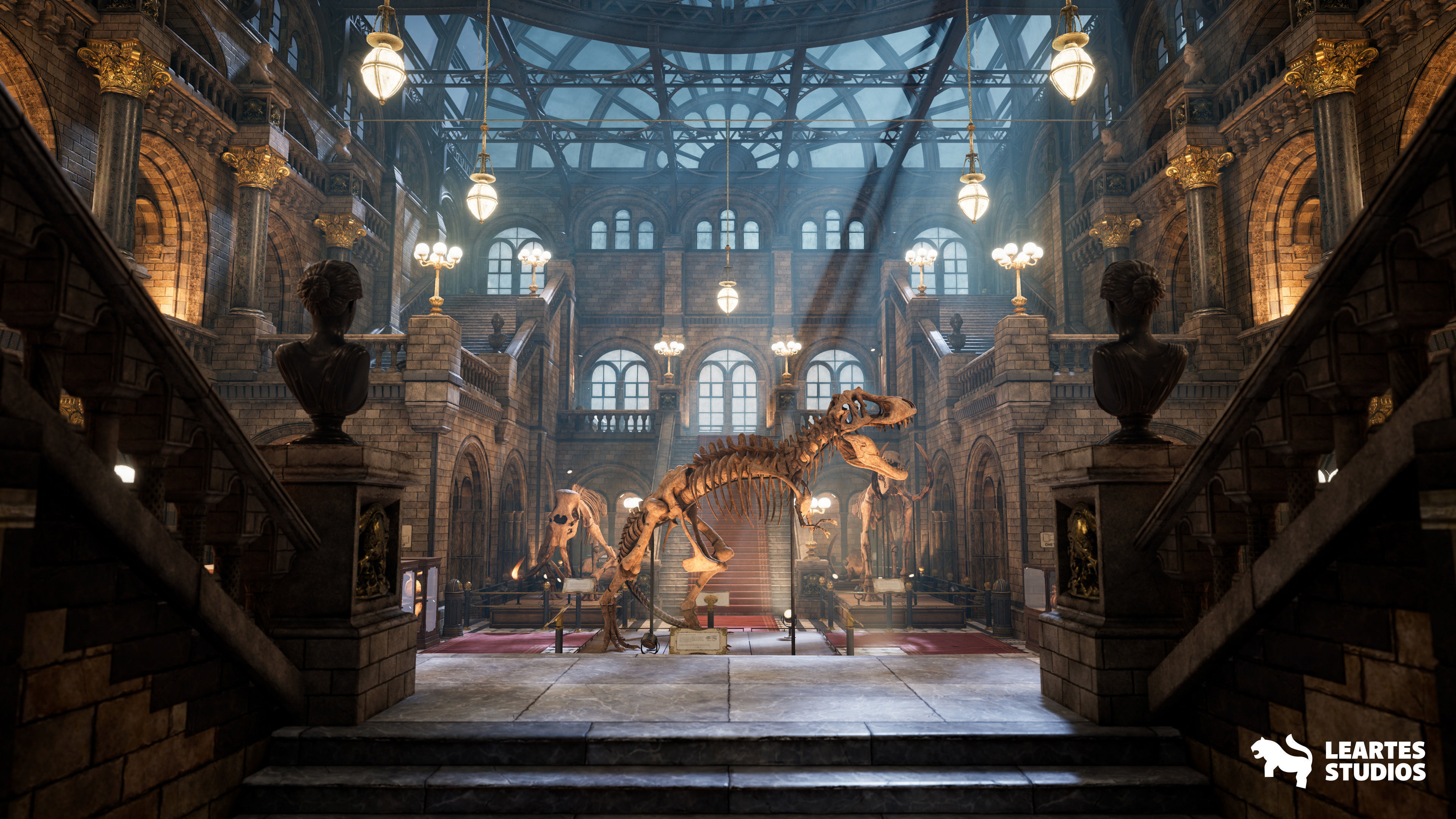 Historical Museum Low-poly 3D model_6
