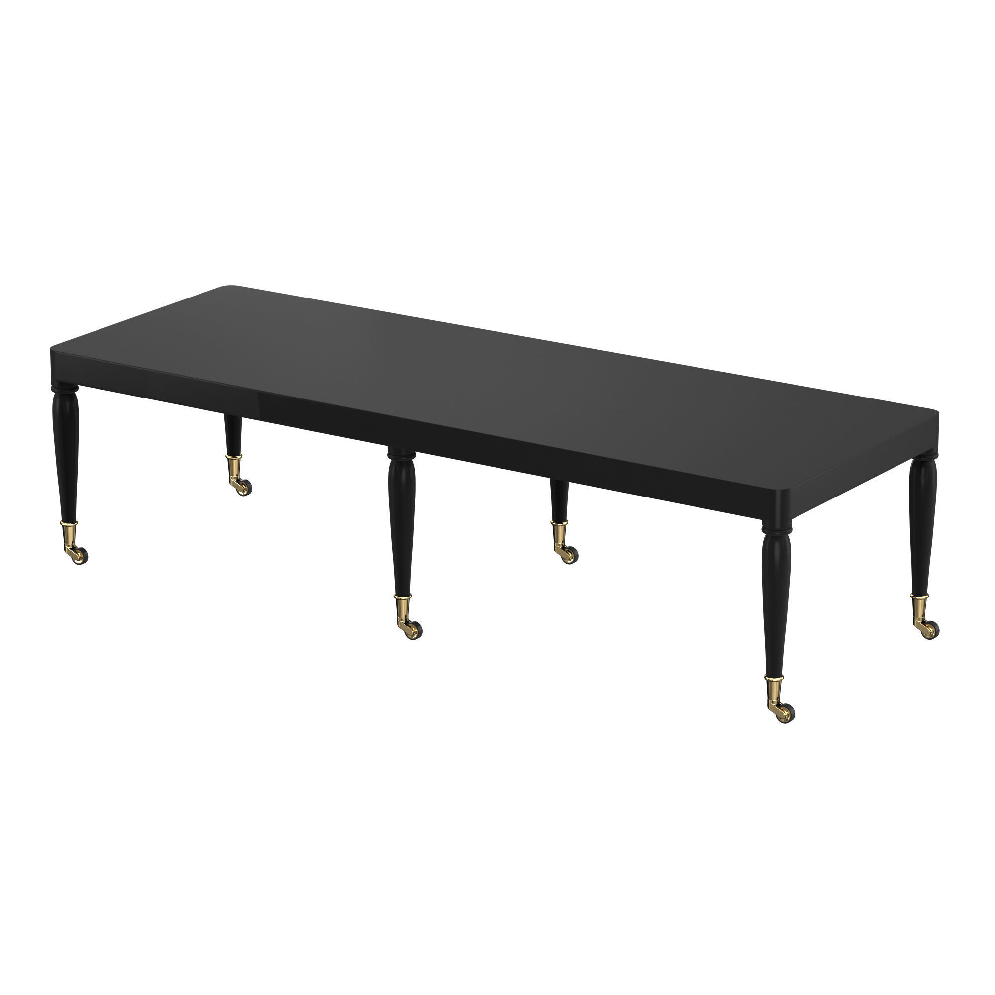 Shaker Dining Table 3D model_3