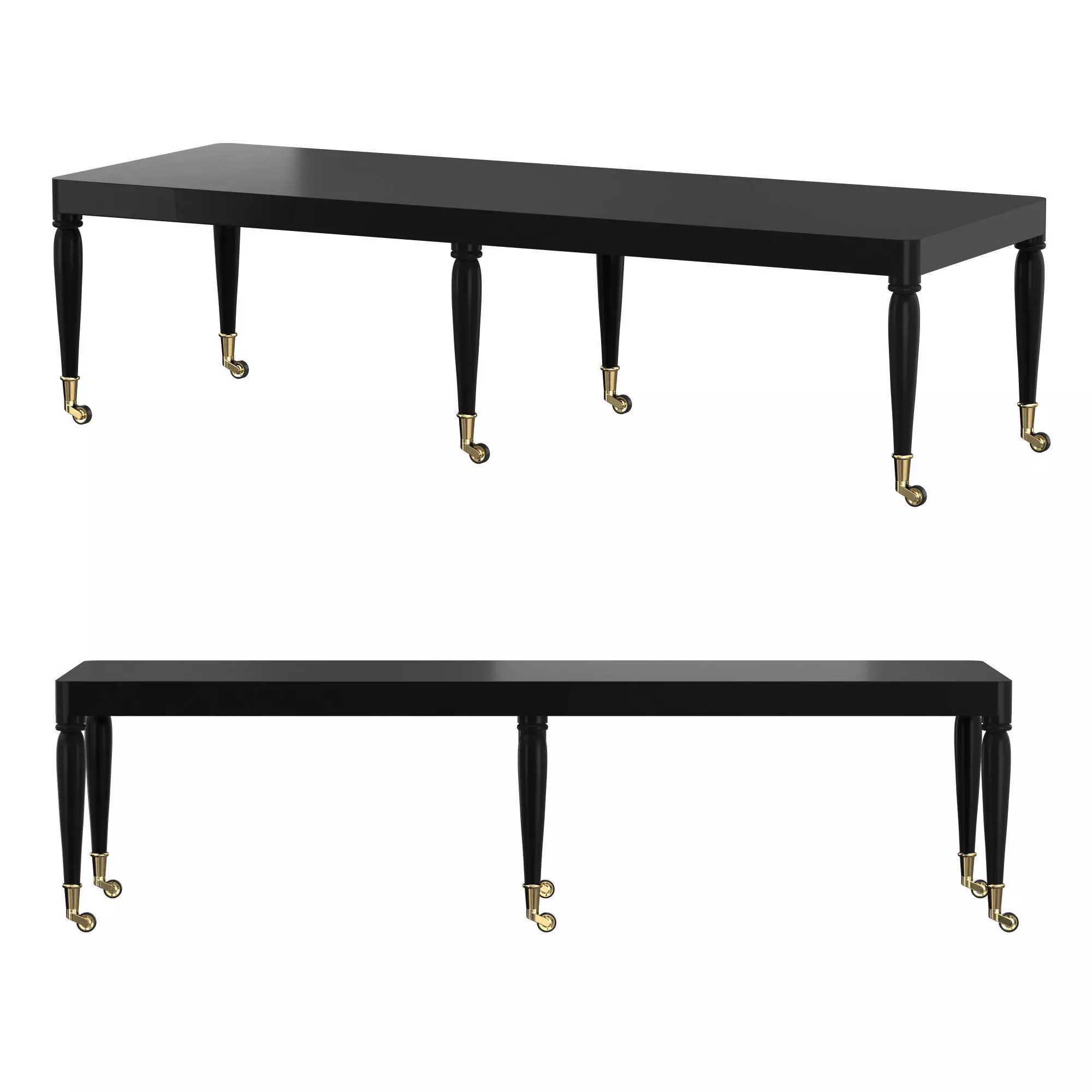 Shaker Dining Table 3D model_0