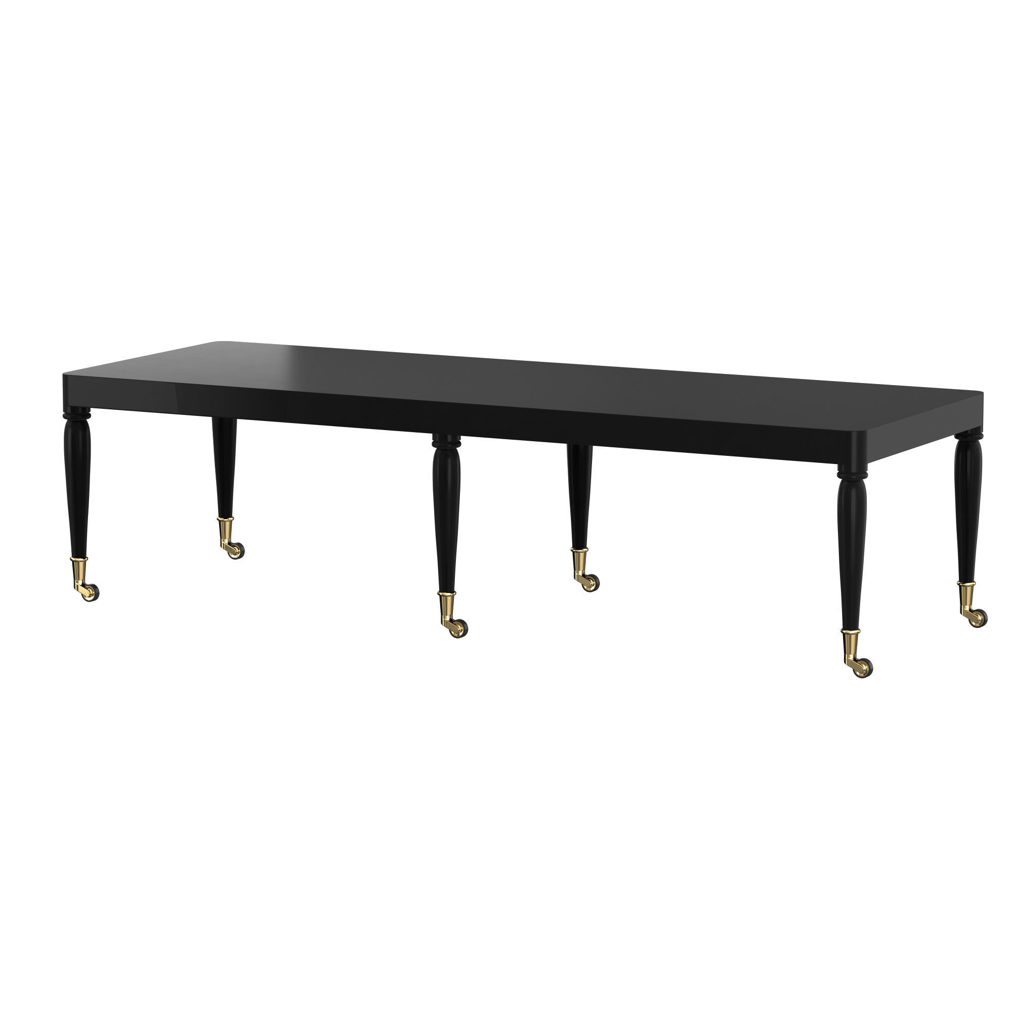 Shaker Dining Table 3D model_1