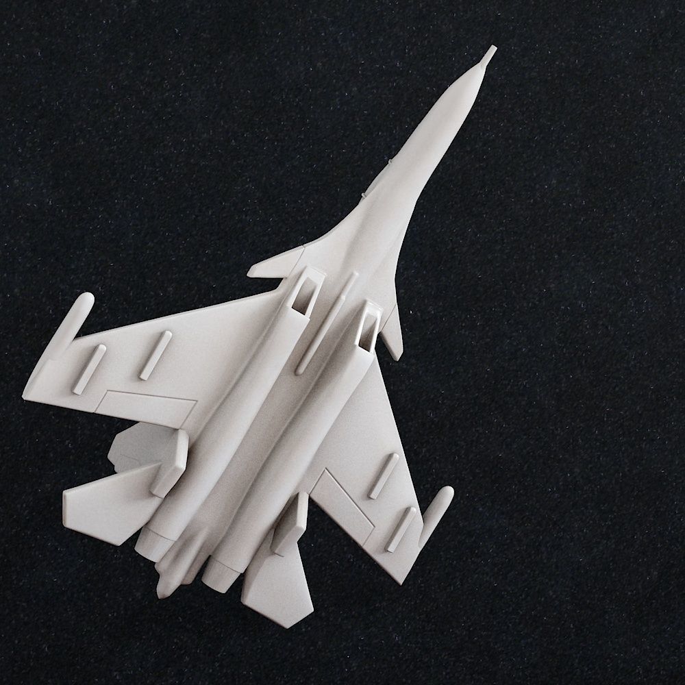 Fighter aircraft 3D print model_2