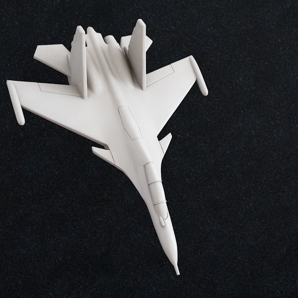 Fighter aircraft 3D print model_3