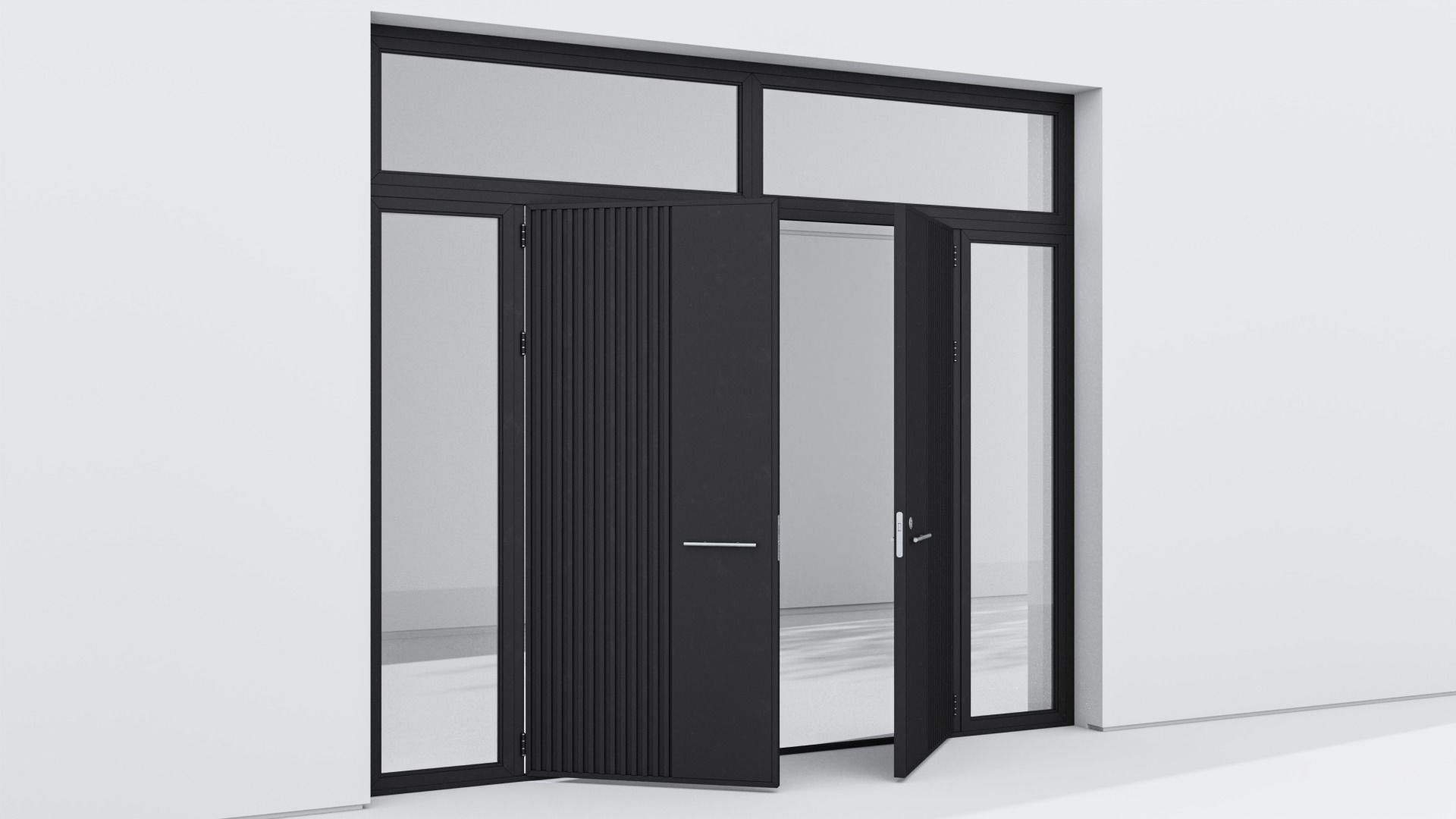 Aluminium door 113 3D model_3